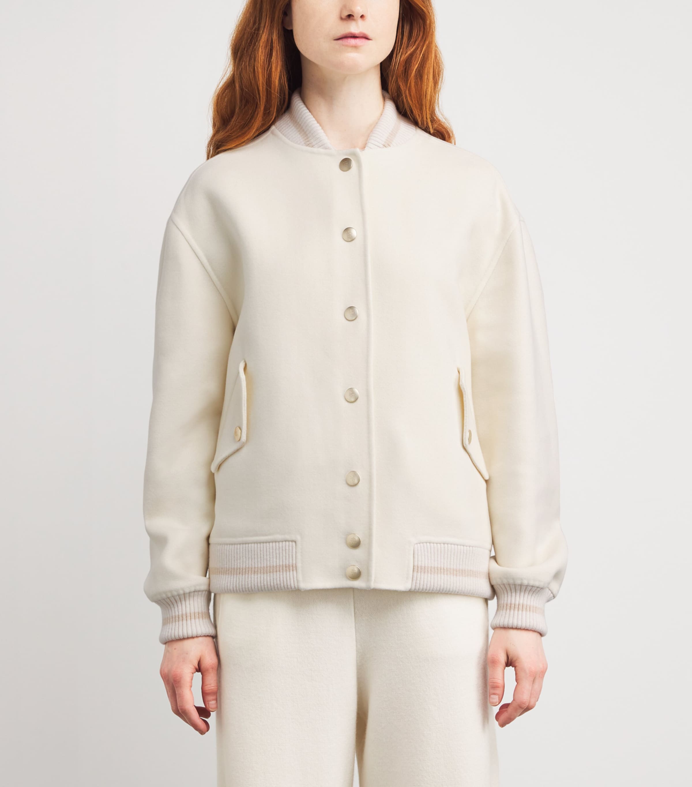 Wool Bomber Jacket BIANCO E BIANCO Image 3