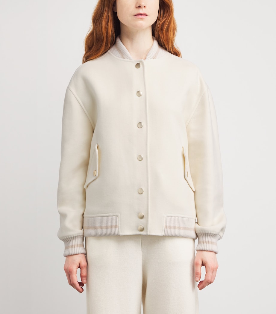 Wool Bomber Jacket BIANCO E BIANCO Image 3