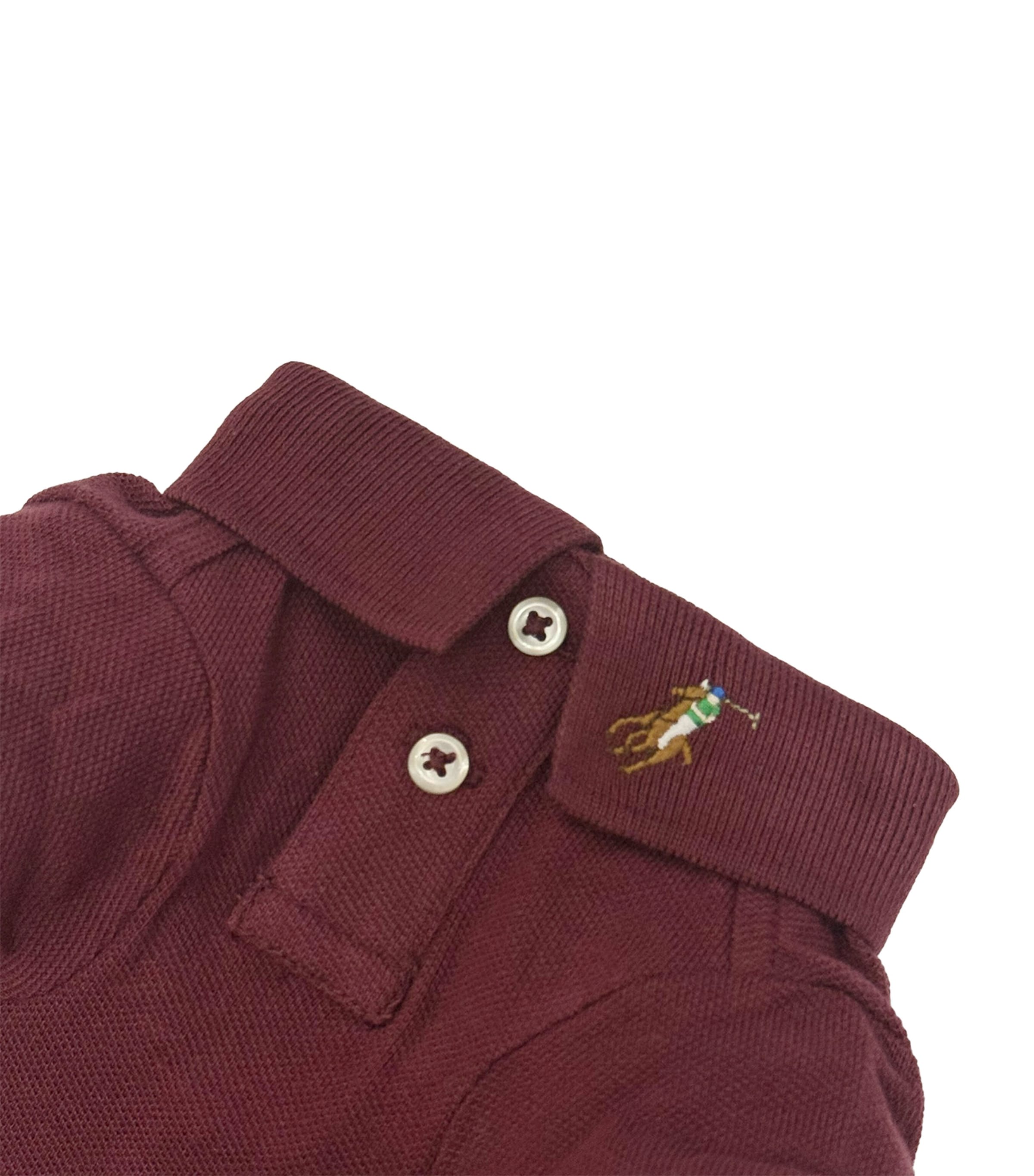Cotton Mesh Dog Polo Shirt (Extra Small) RED WINE Image 3