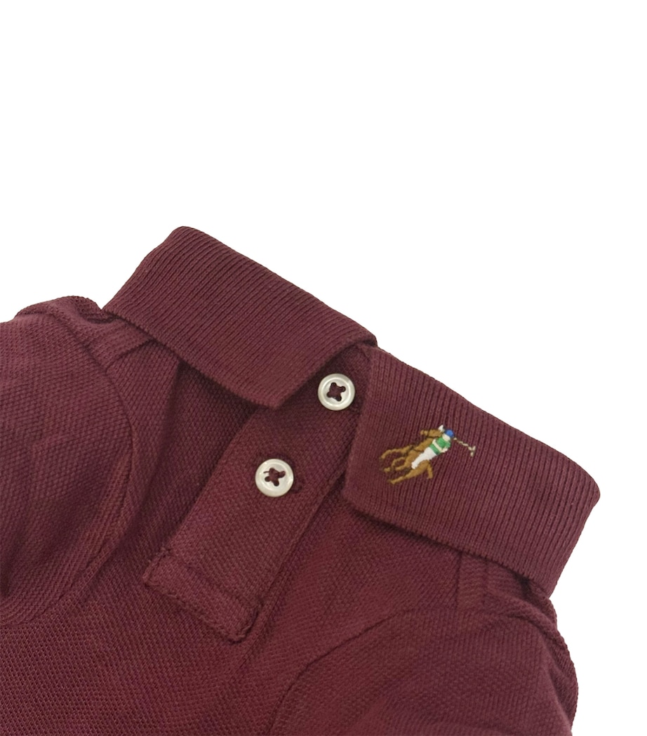 Cotton Mesh Dog Polo Shirt (Extra Small) RED WINE Image 3