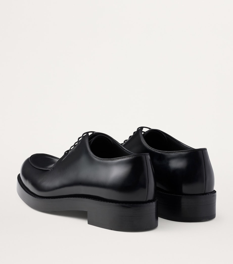 Brushed Leather Derby Shoes F0002 Image 5