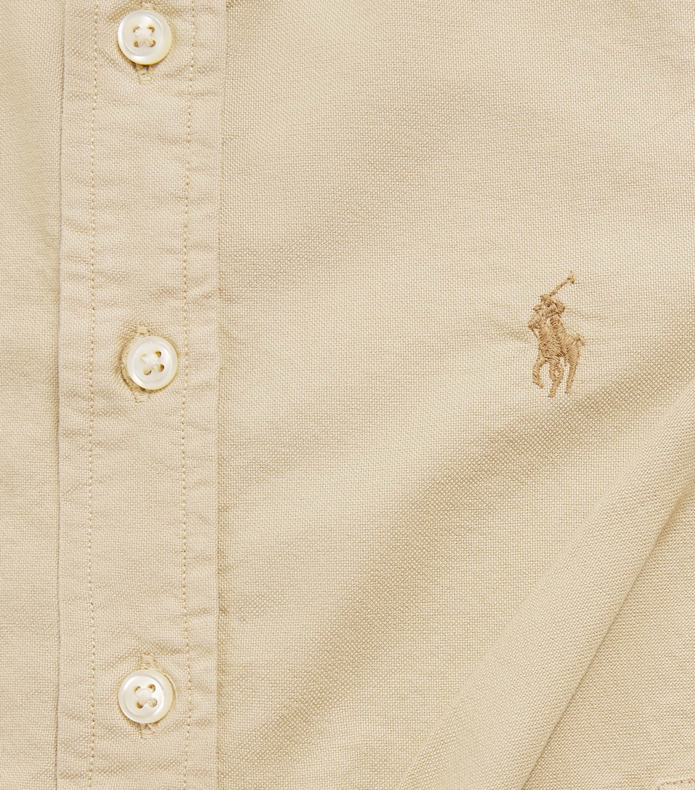Ralph Lauren Kids Cotton Polo Pony Shirt (6-14 Years) Tallow Cream Image 3