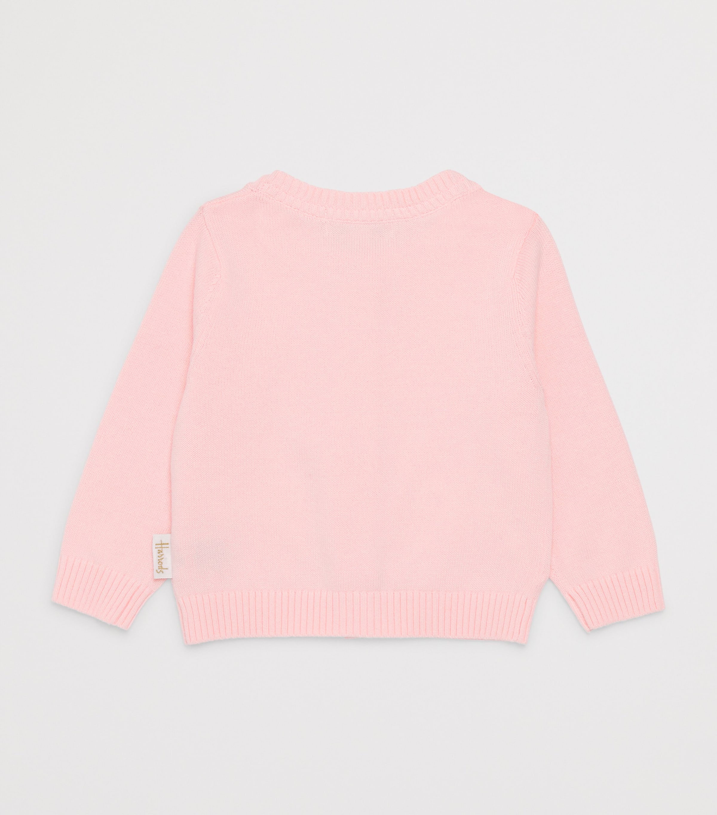Harrods Cotton Bow Cardigan (0-18 Months) Pink Image 2