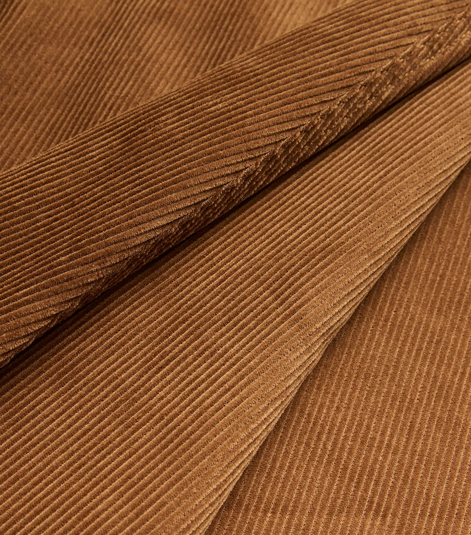 Corduroy Wide-Leg Jeans TAN Image 5