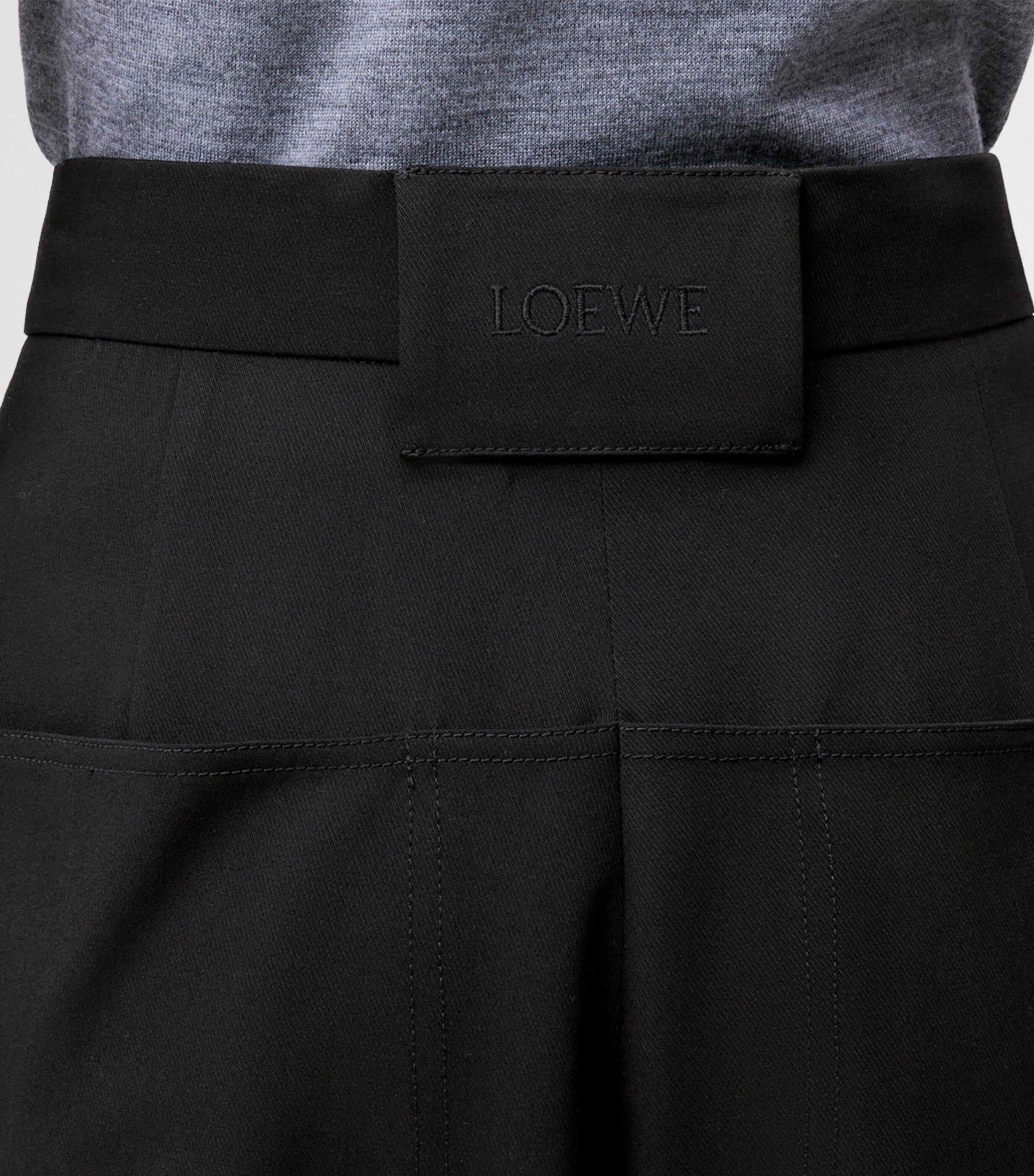 Wool-Blend Cargo Trousers BLACK Image 5