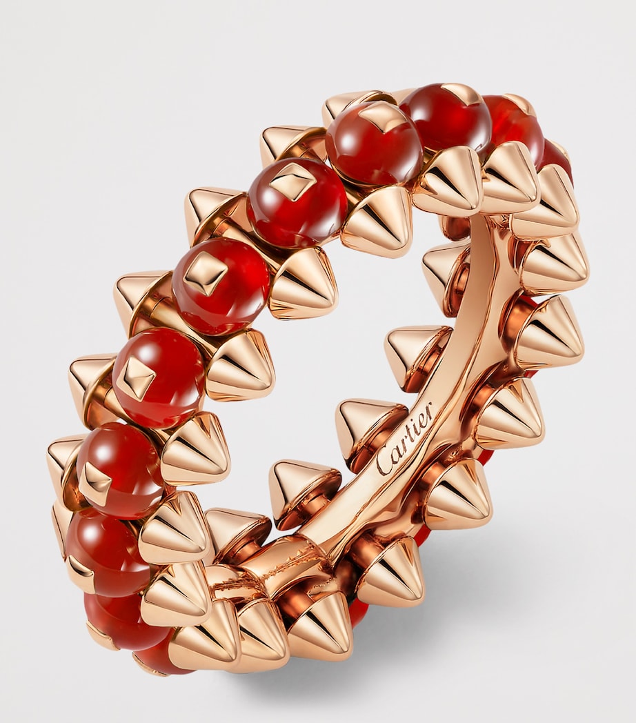 Cartier Rose Gold and Red Agate Clash de Cartier Ring Rose Gold Image 4