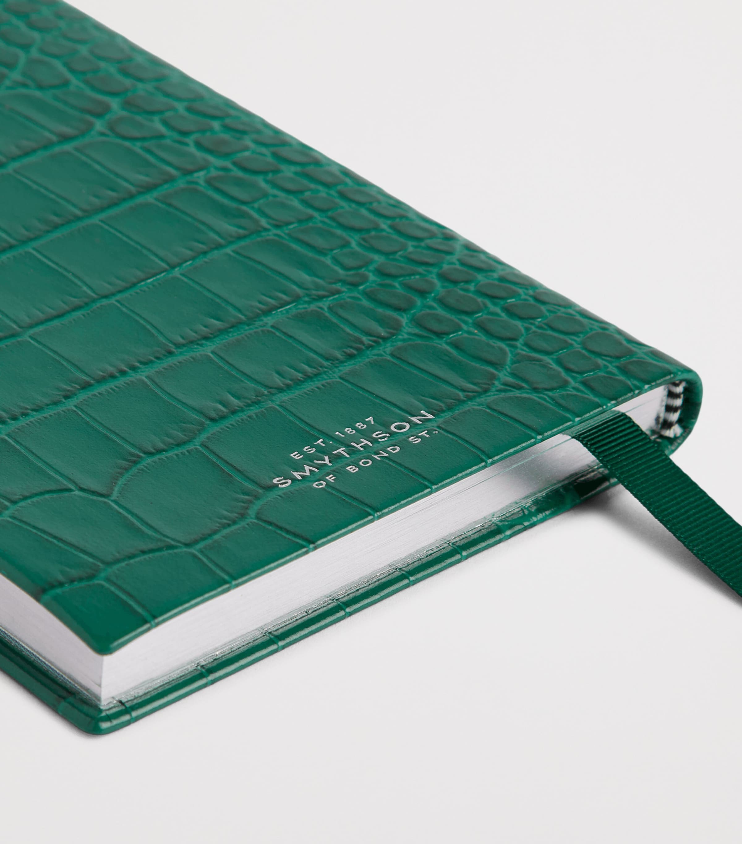 Smythson Mara Leather Chelsea Notebook Petrol Image 4