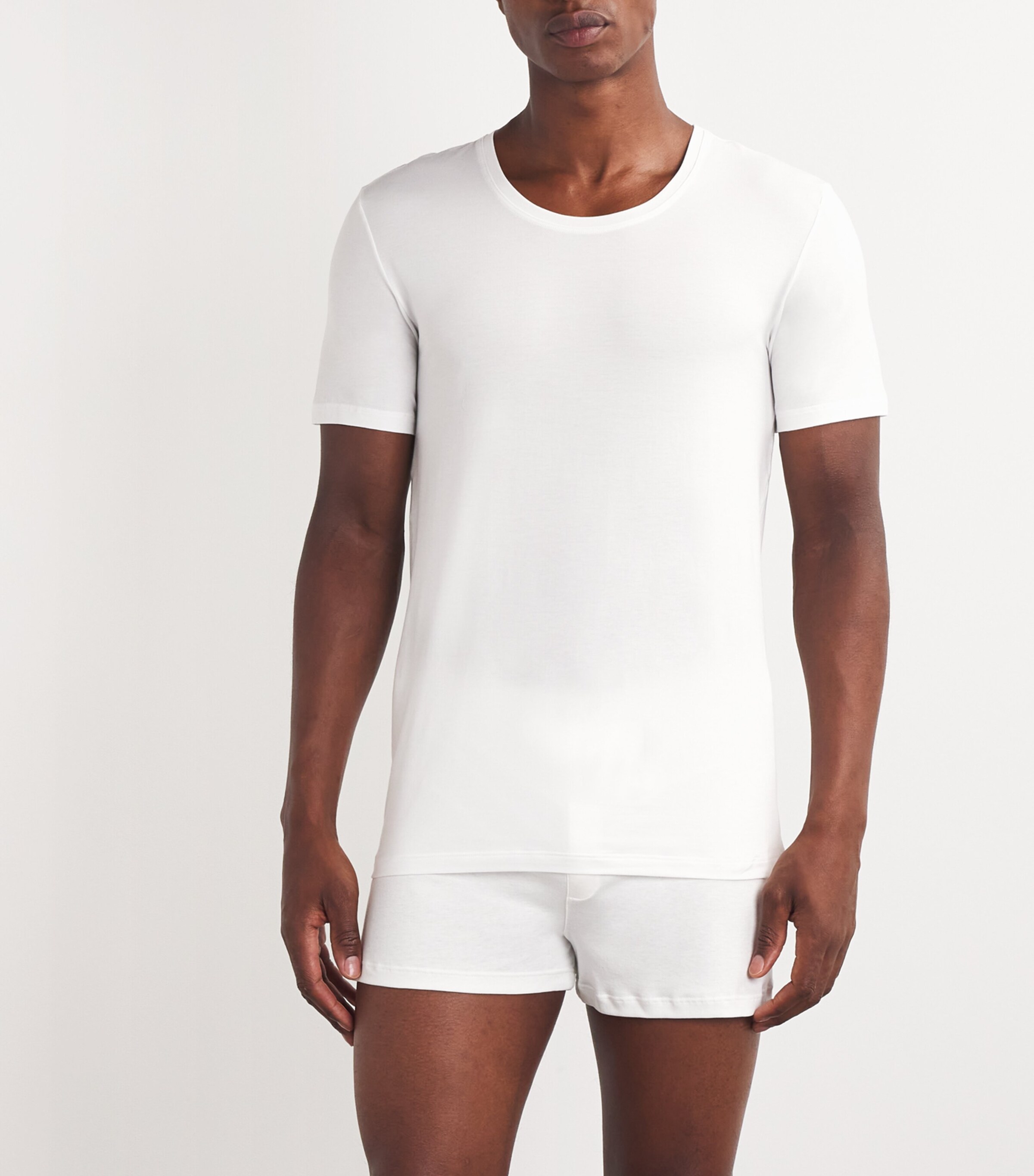 Cotton Superior Short Sleeve T-Shirt WHITE Image 3