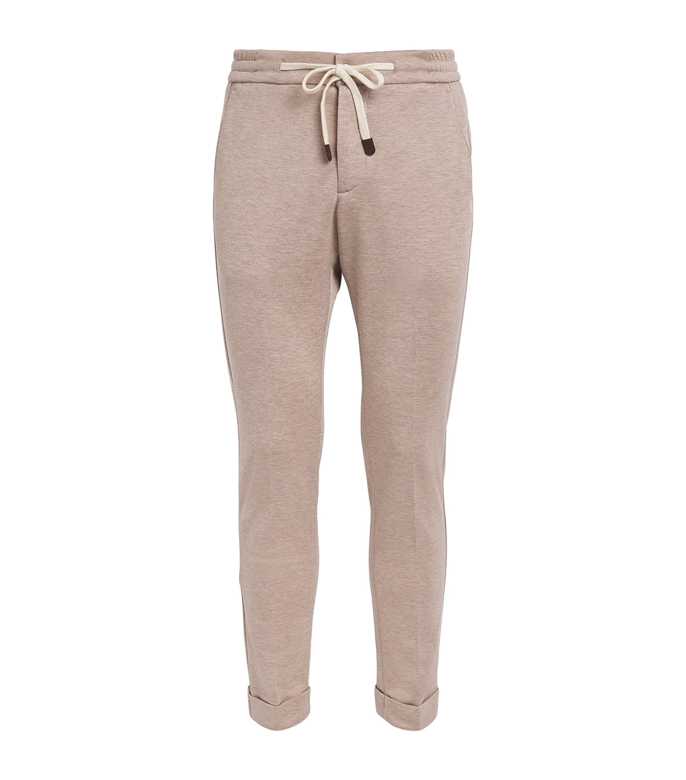 Jersey Drawstring Trousers 4 BEIGE Image 1