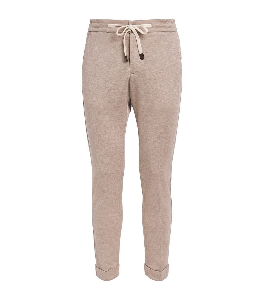 Jersey Drawstring Trousers 4 BEIGE Image 1