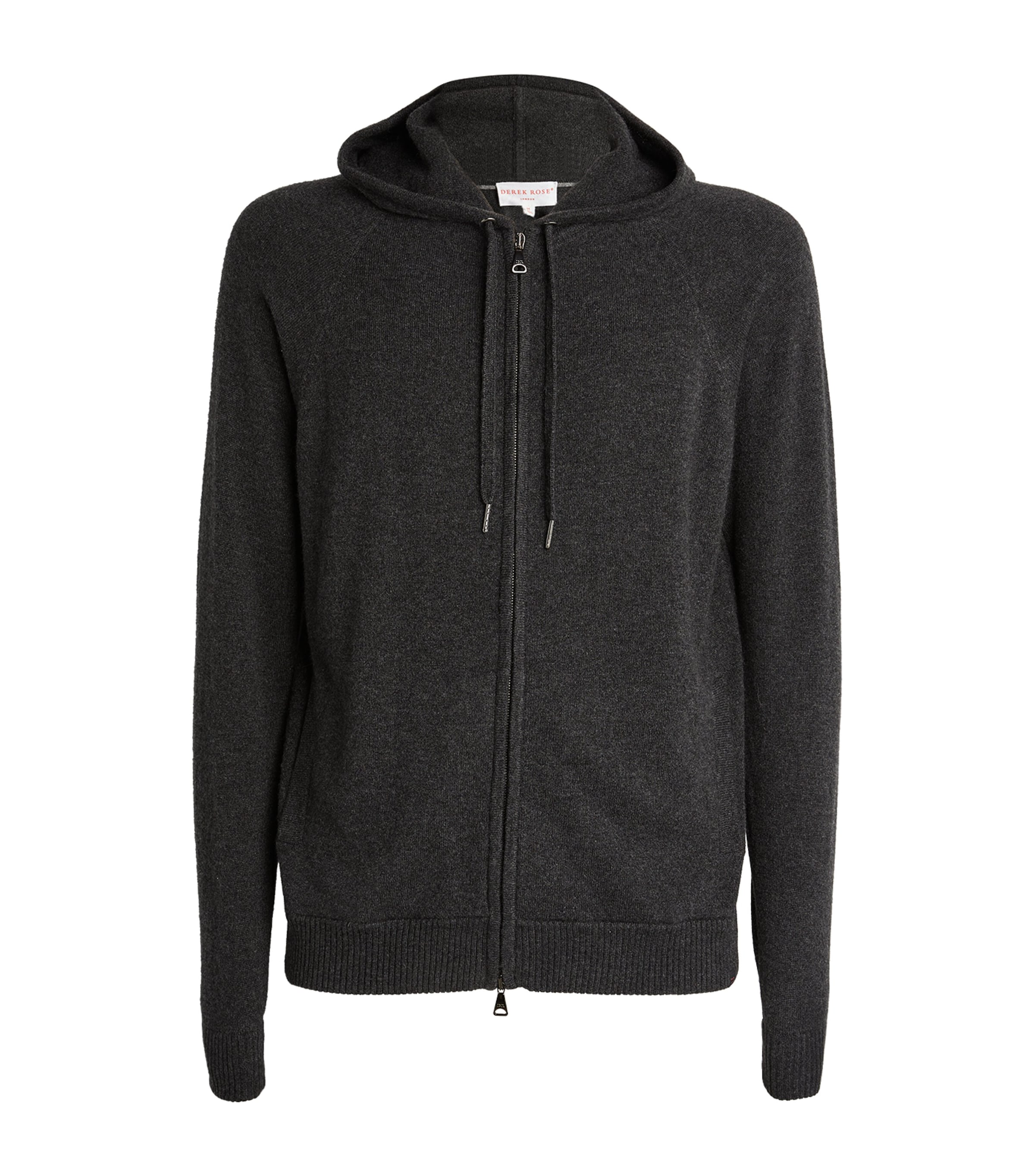 Shop Derek Rose Cashmere Finley Hoodie In Grey