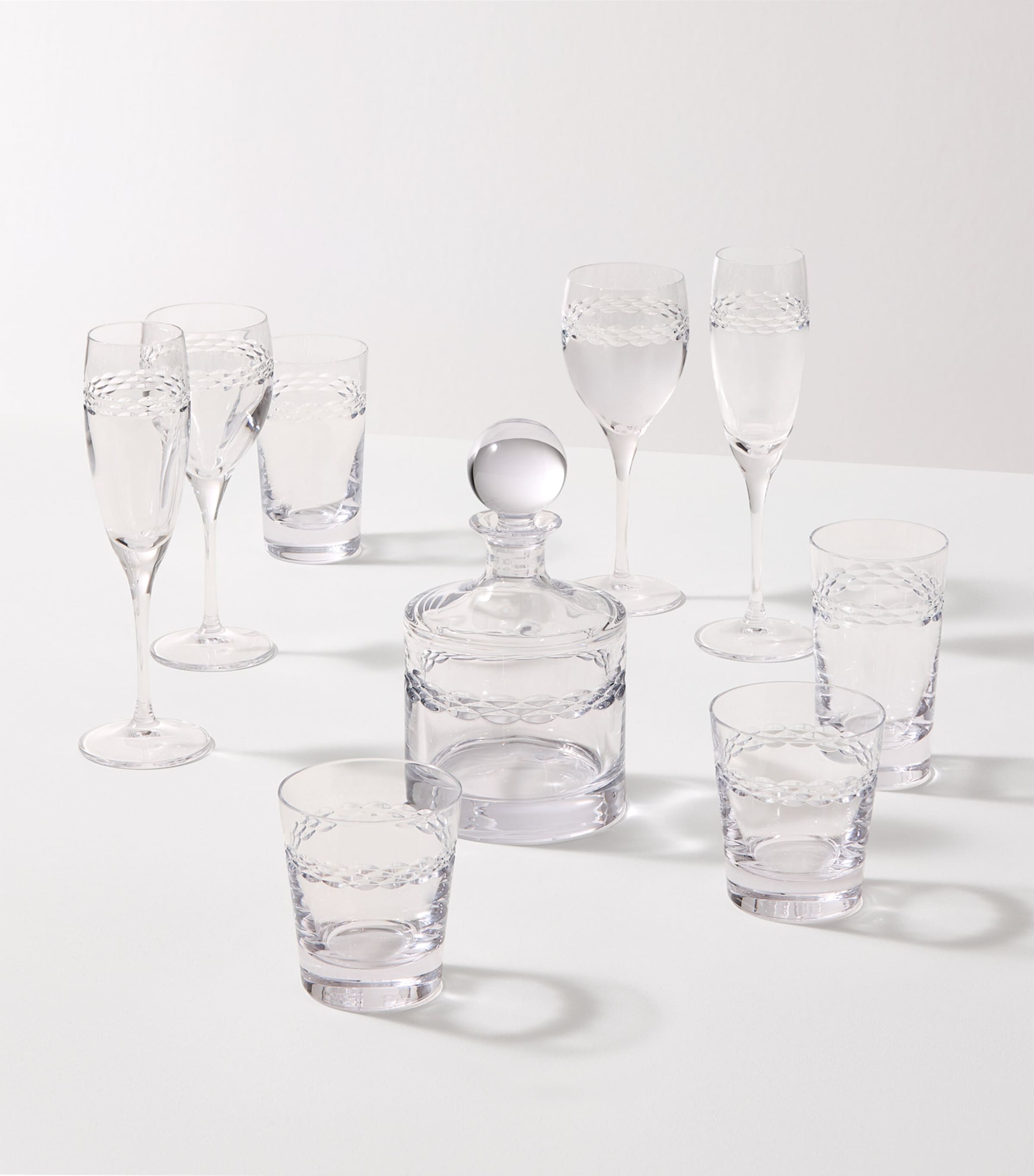 Set of 4 Crystal Neo Tumblers (310ml) CLEAR Image 6