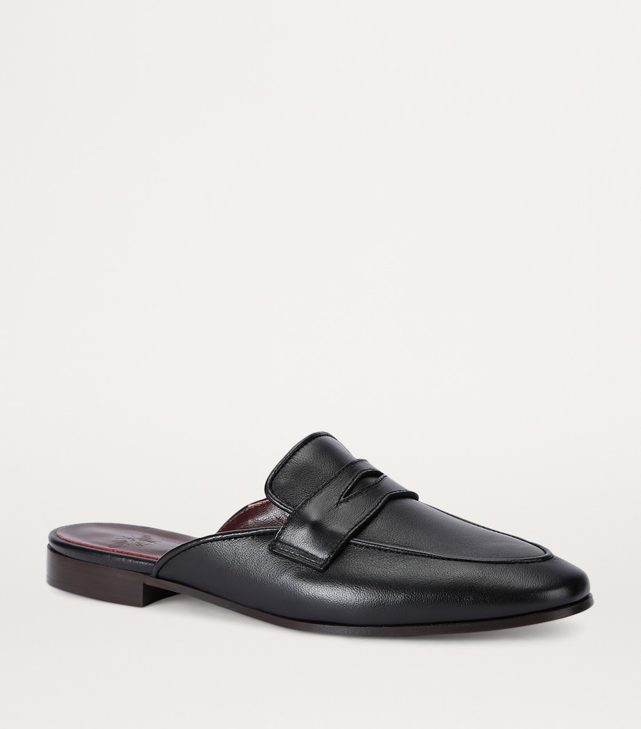 Bougeotte Leather Mules Black Image 3