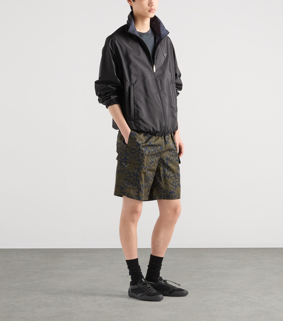 Prada Mens Re-Nylon Floral Swim Shorts Image 2
