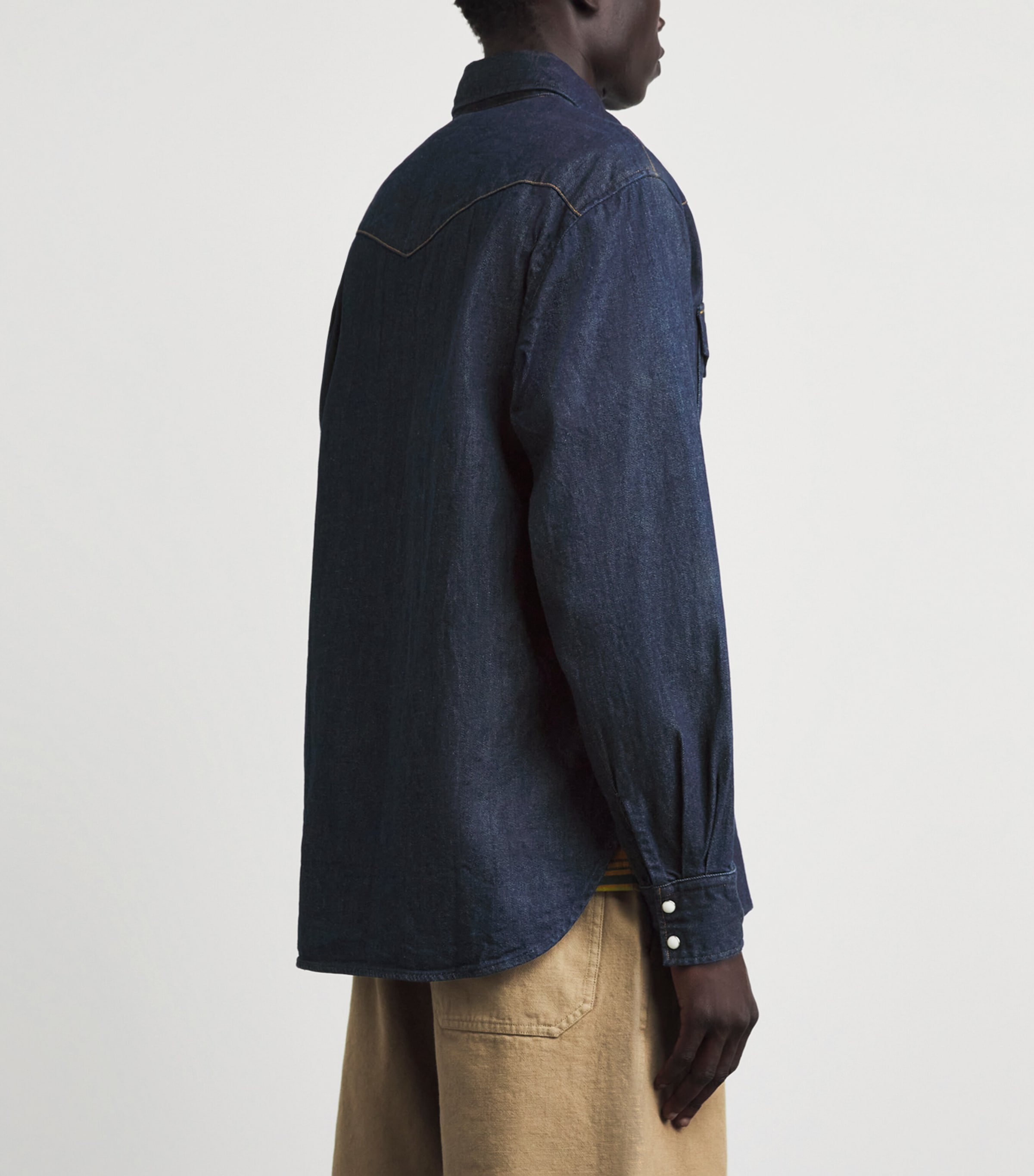 Kapital Mens Huskey Western Denim Shirt Idg Image 5