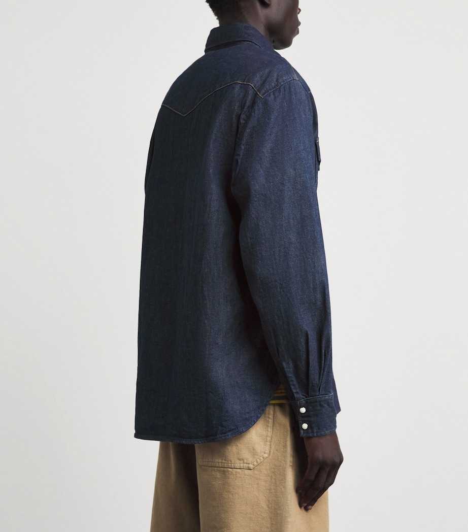 Kapital Mens Huskey Western Denim Shirt Idg Image 5