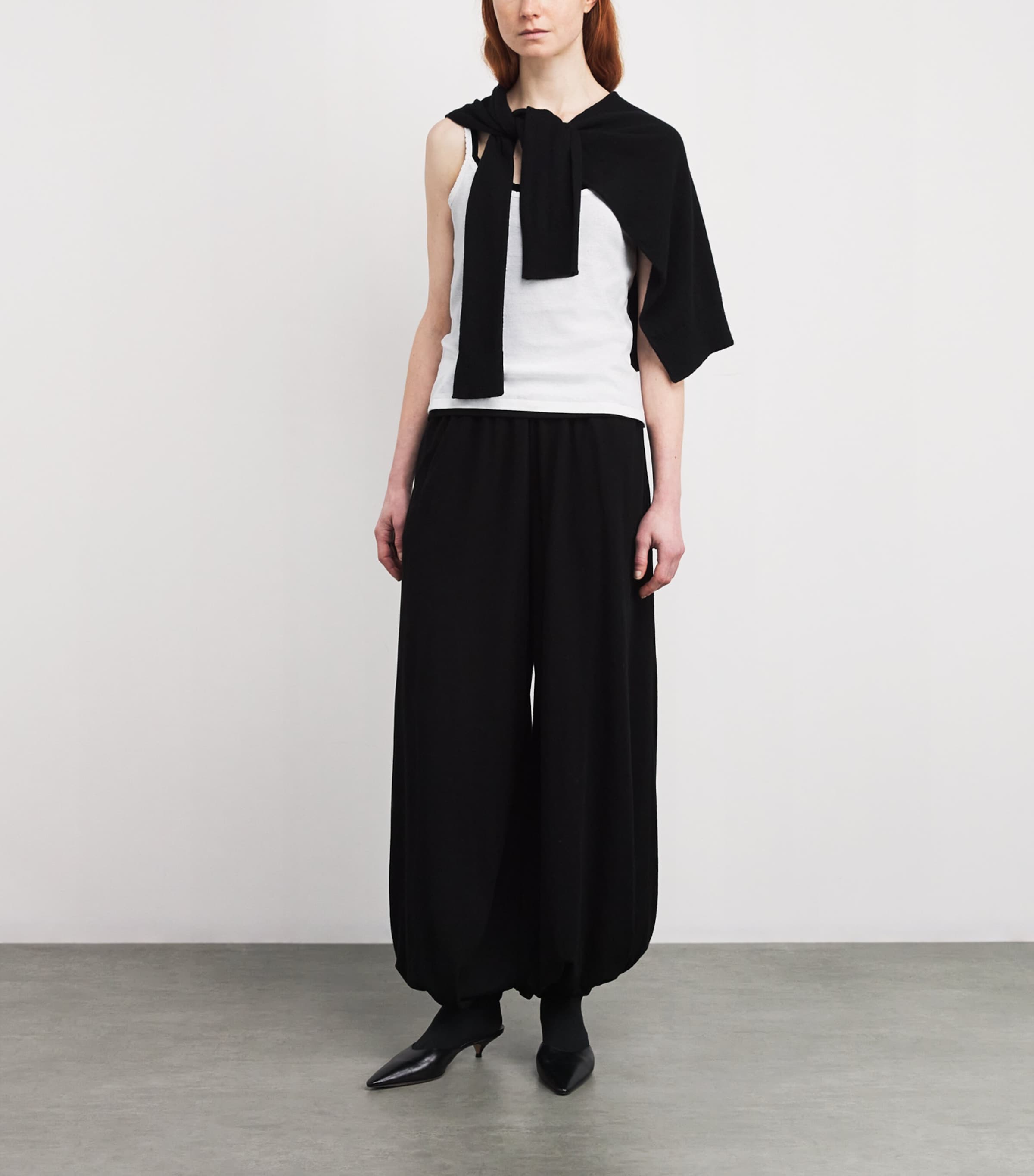The Row Womens Denzel Cotton Cami Top White Image 2