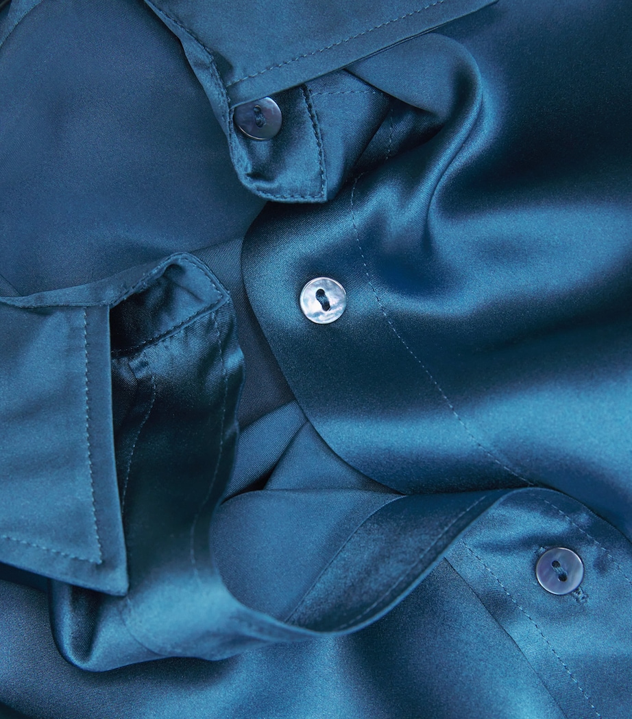 Silk Dani Shirt STONE BLUE Image 5