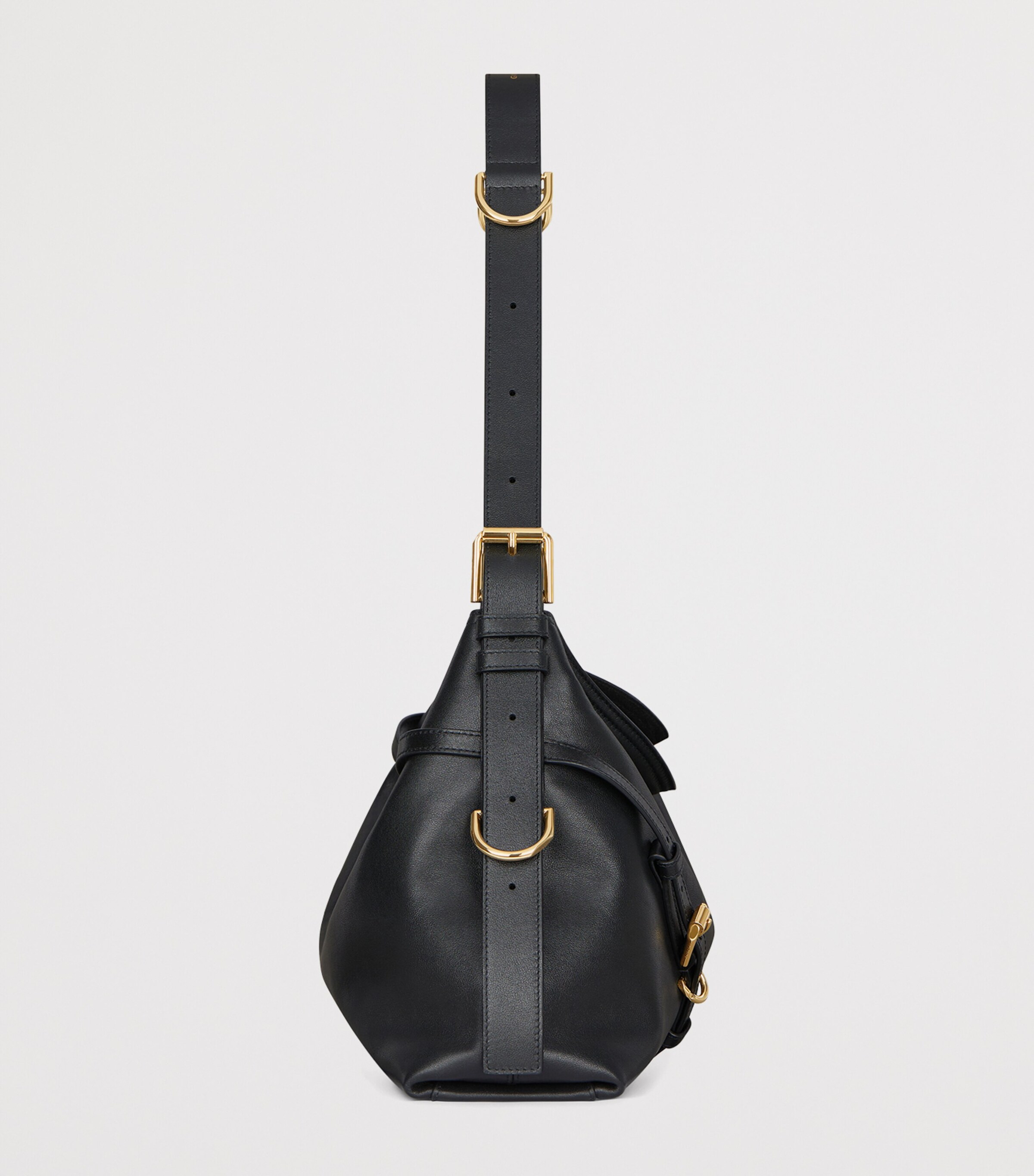 Givenchy Medium Leather Voyou Top-Handle Bag Black Image 2