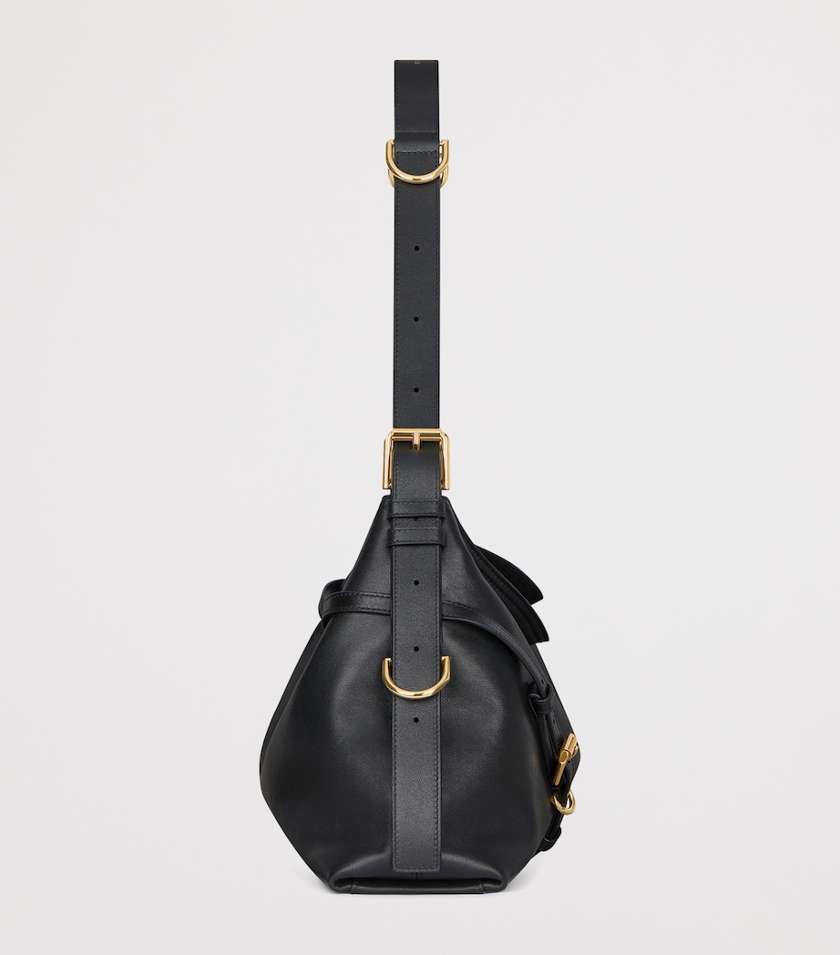 Medium Leather Voyou Top-Handle Bag BLACK Image 2