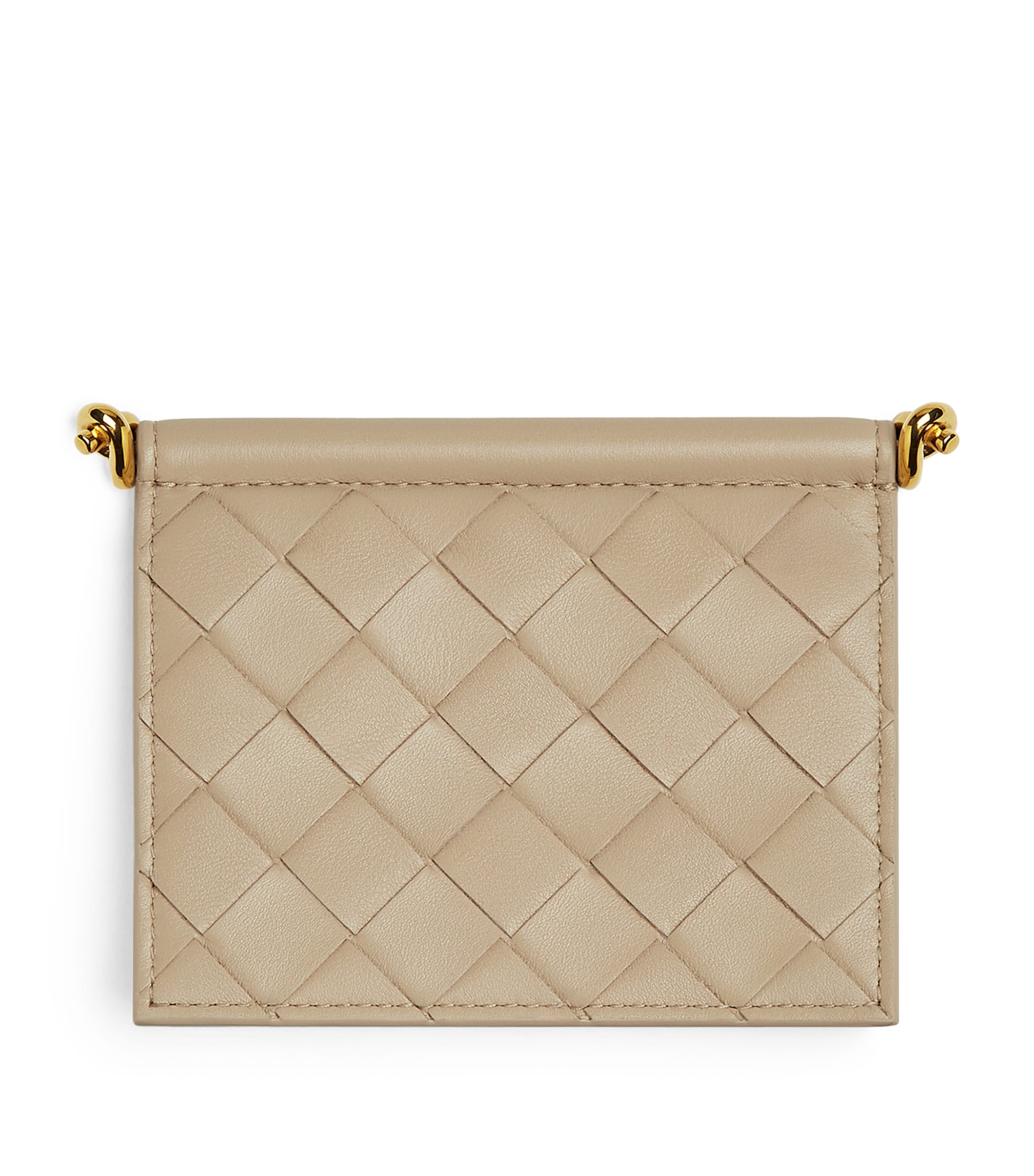 Bottega Veneta Leather Solstice Card Holder In Neutral