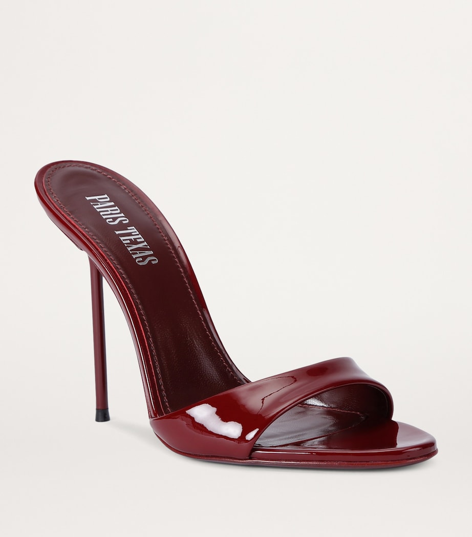 Patent Leather Lidia Mules 105 WINE Image 4
