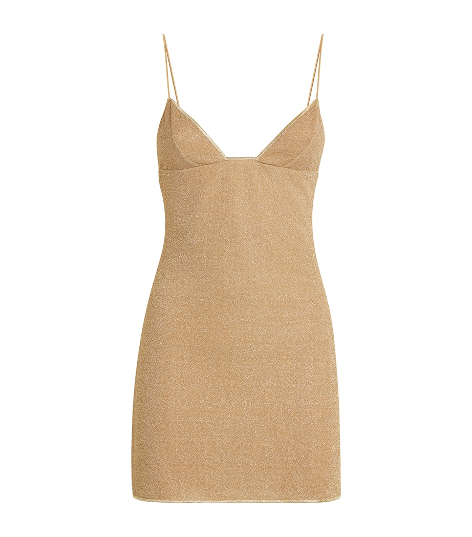 Metallic Lumière Mini Dress GOLD Image 1