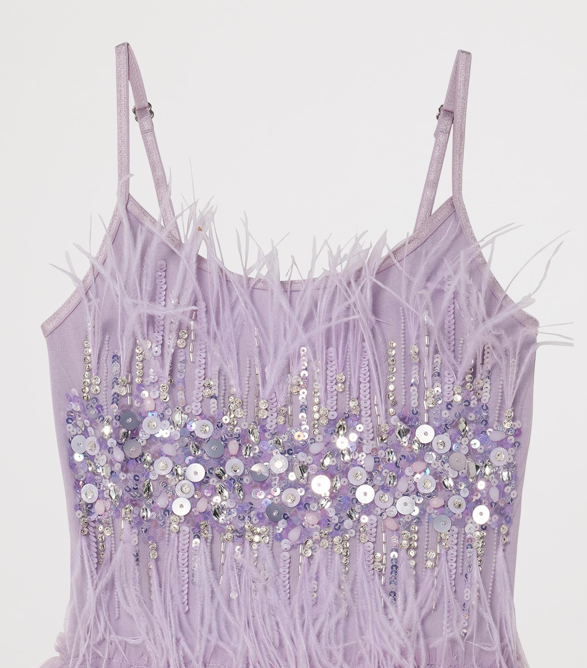 Tutu Du Monde Embellished Serena Dress (2-11 Years) Pastel Lilac Image 4