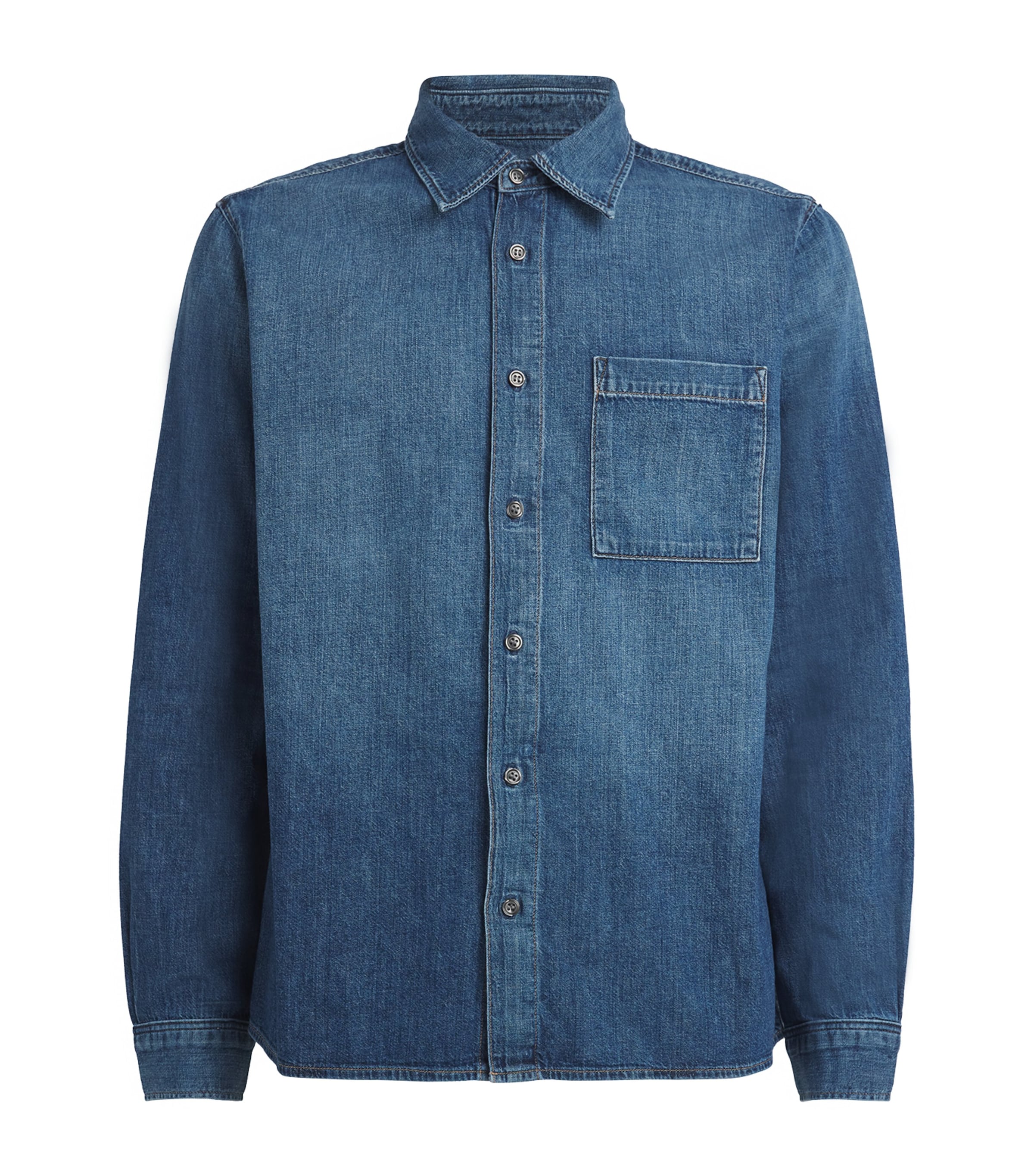 Citizens Of Humanity Chambray Rework Shirt In Blue