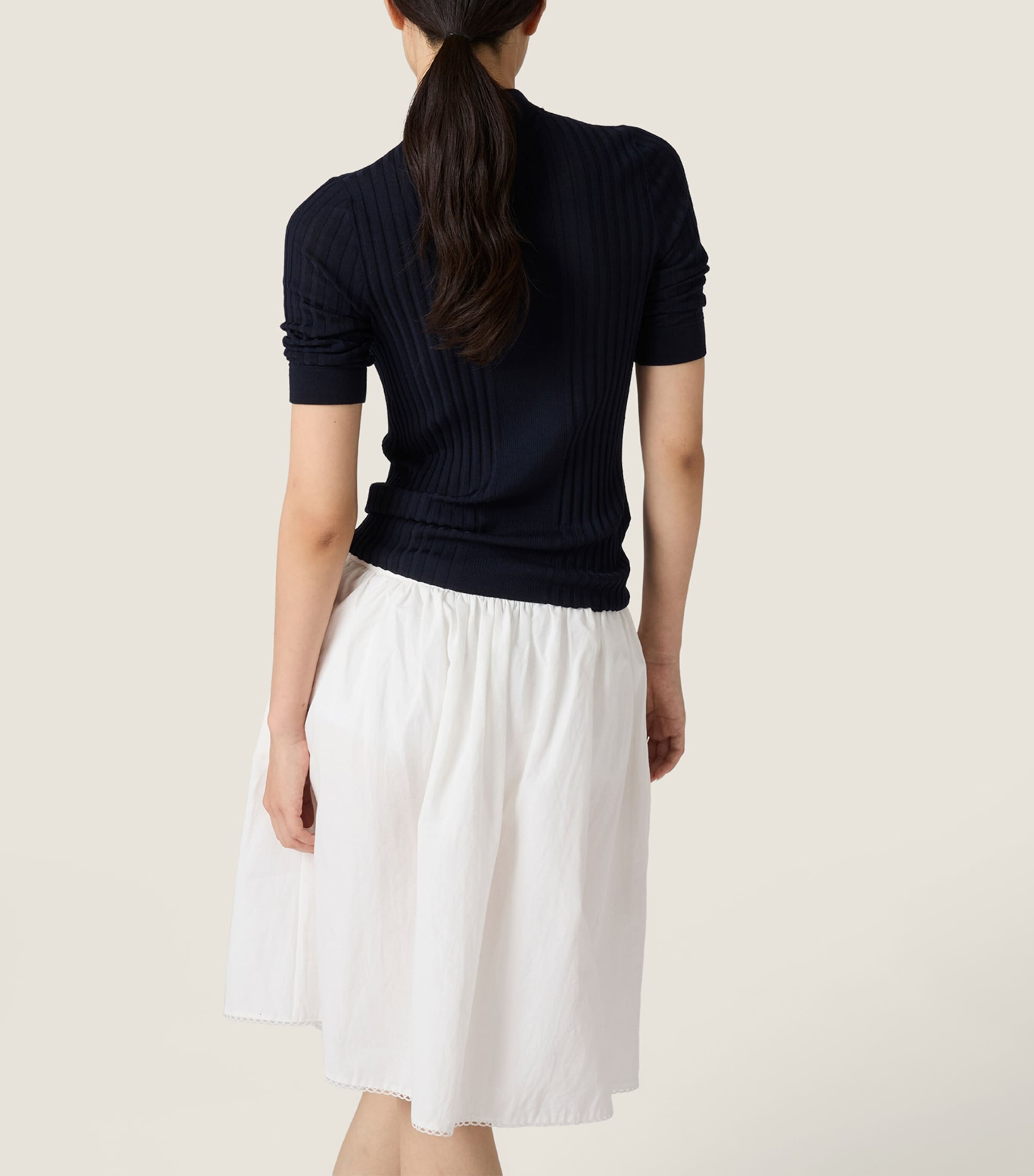 Miu Miu Womens Wool Ribbed Sweater Image 3