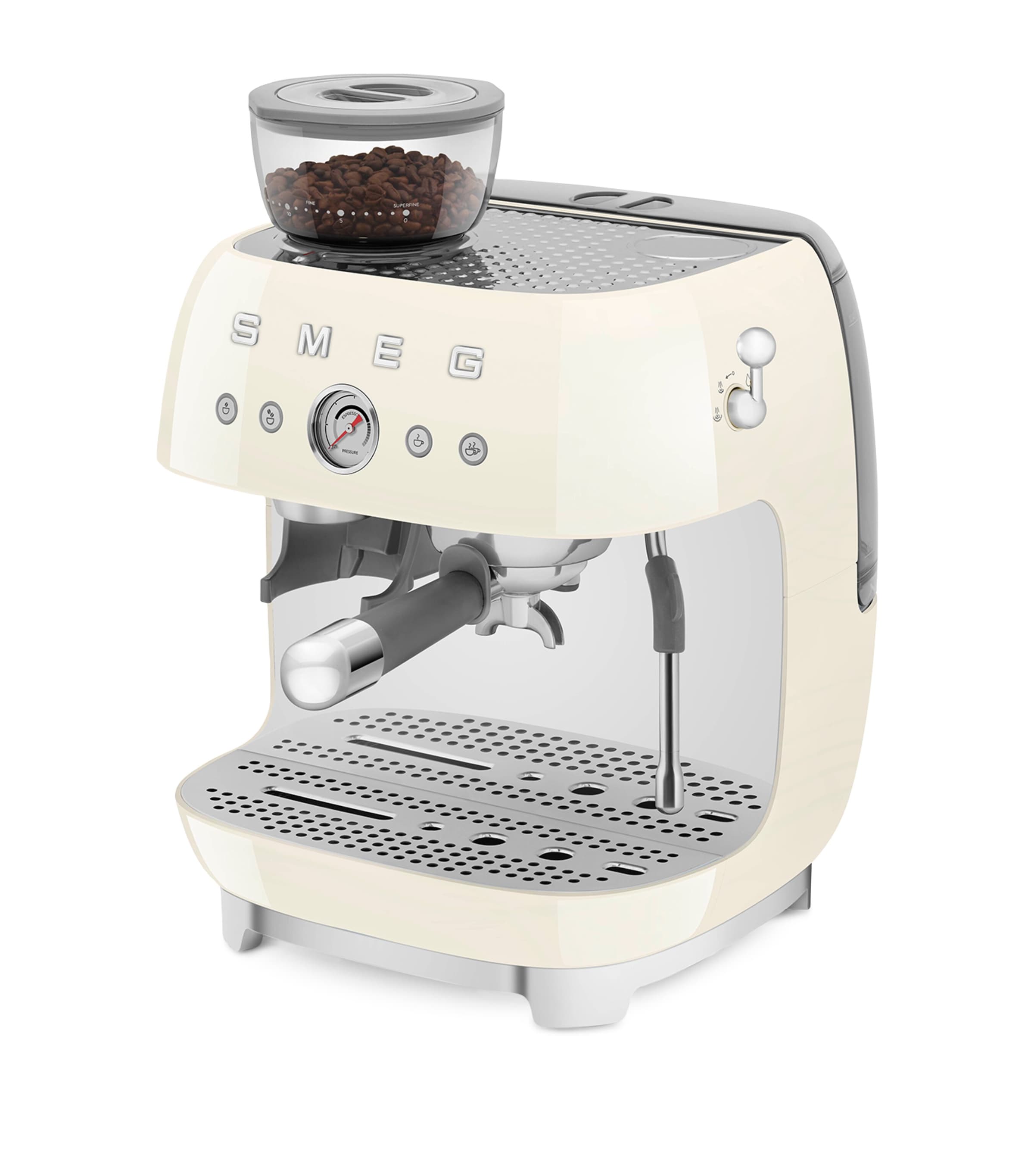 EGF03CRUK Espresso Coffee Machine with Grinder CREAM Image 6