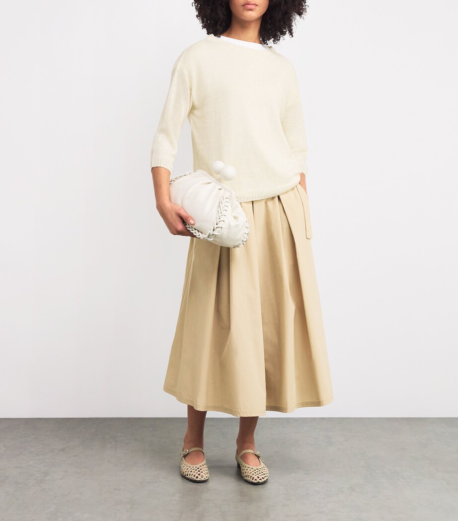 Linen Sweater WHITE Image 2