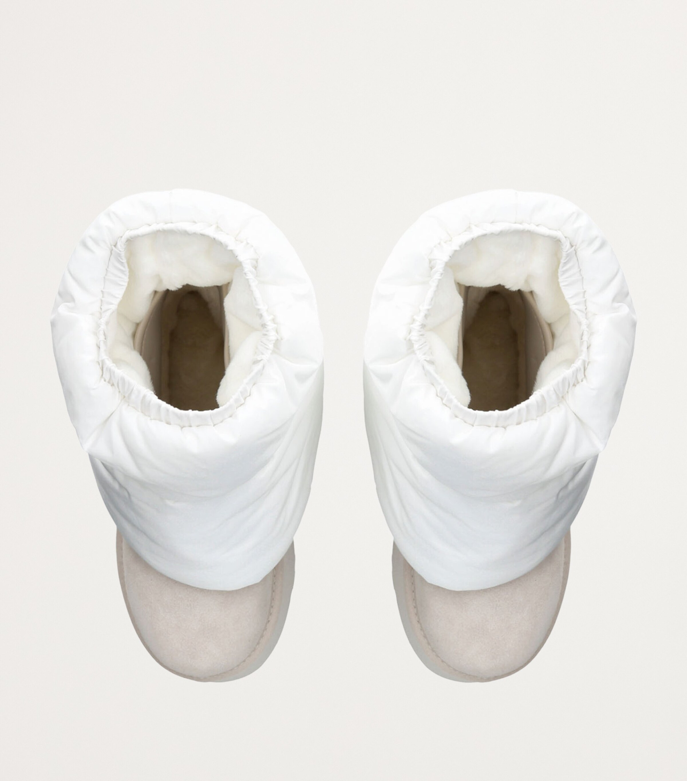 Suede Mini Dipper Puffer Boots 50 WHITE Image 4