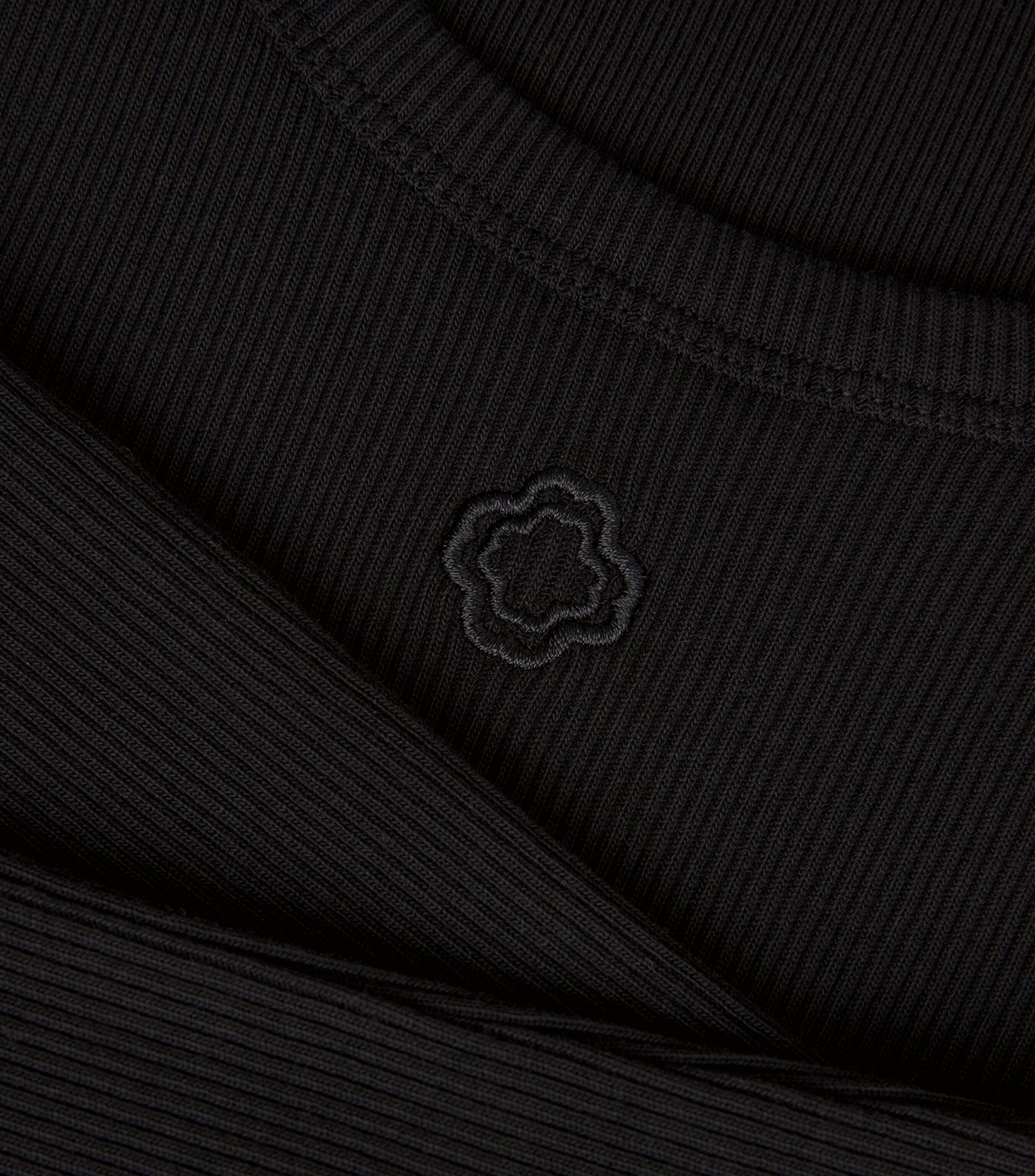 Stretch-Cotton Rib-Knit Tank Top BLACK Image 5