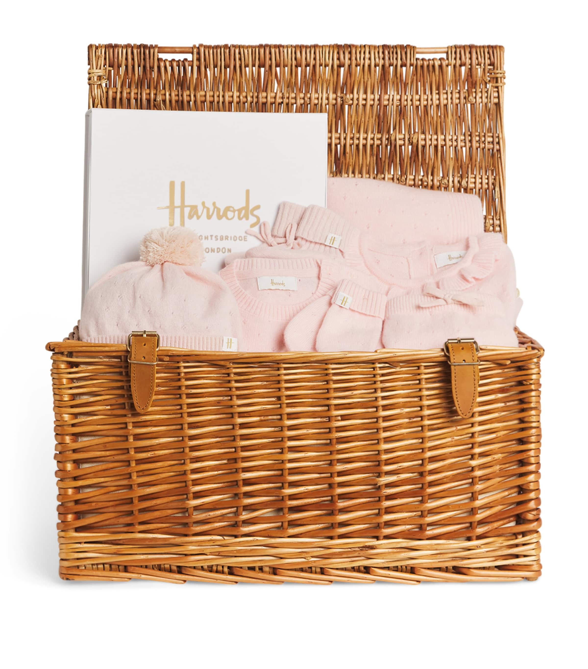 Harrods Pink Baby Girl Cashmere Set Hamper Harrods AU