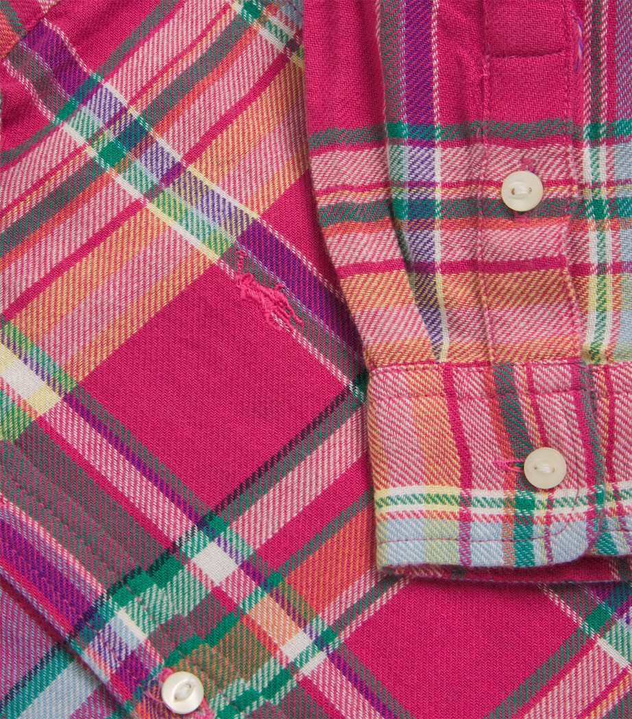 Ralph Lauren Kids Cotton Check Buttoned Dress (2-6 Years) Image 3