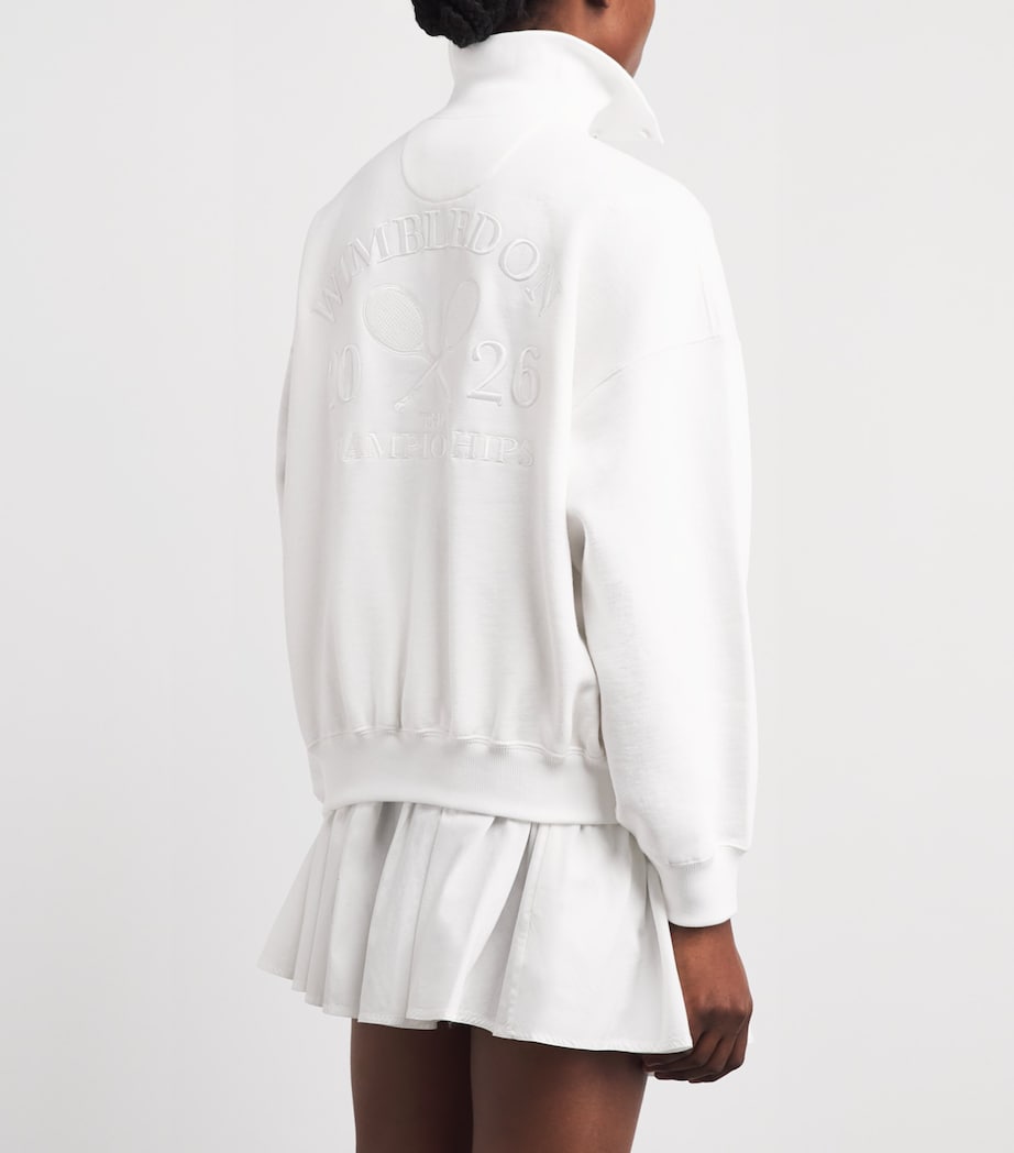 Polo Ralph Lauren Womens x Wimbledon Logo Sweatshirt White Image 5