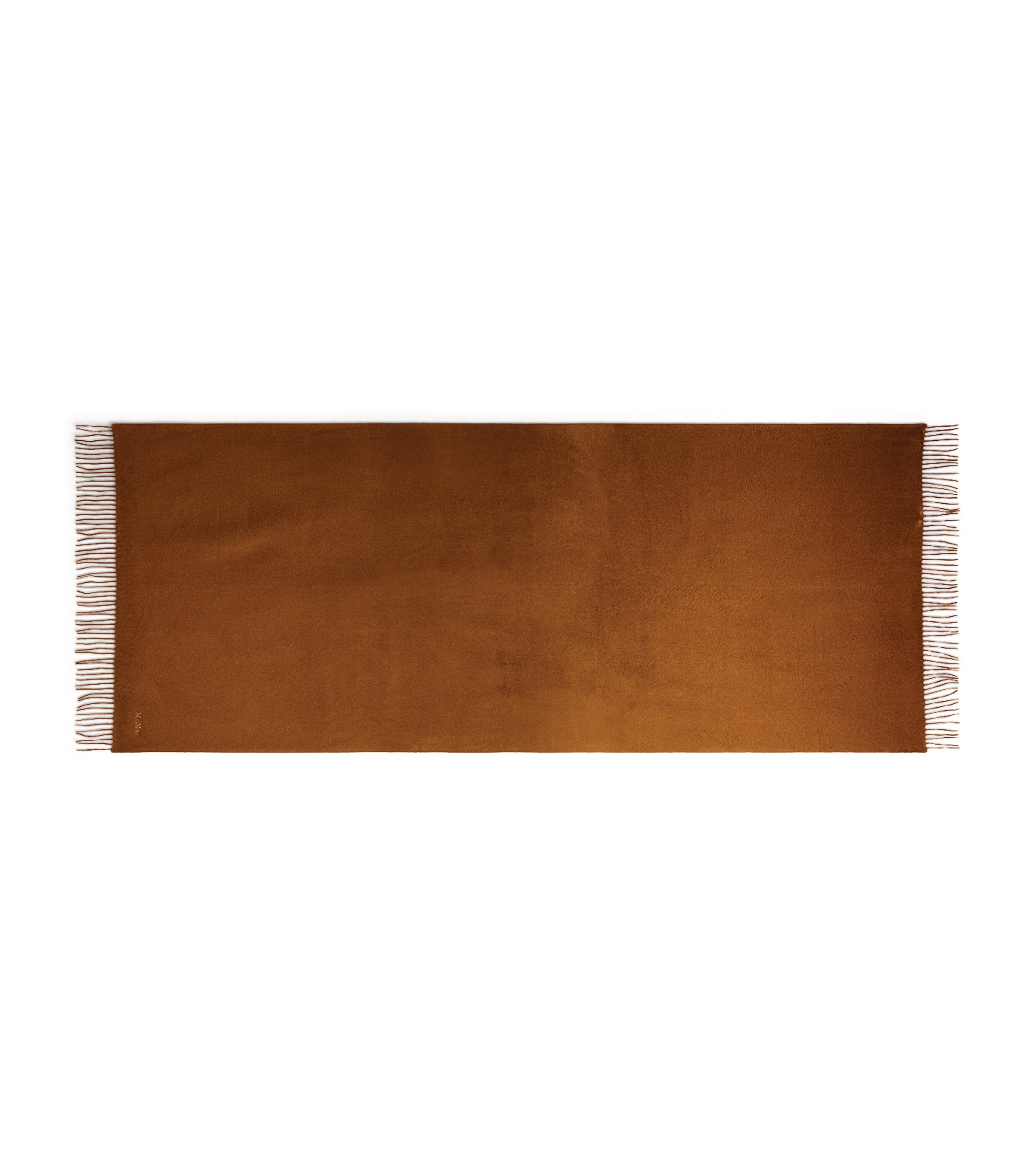 Cashmere Fringed Scarf TOBACCO Image 3