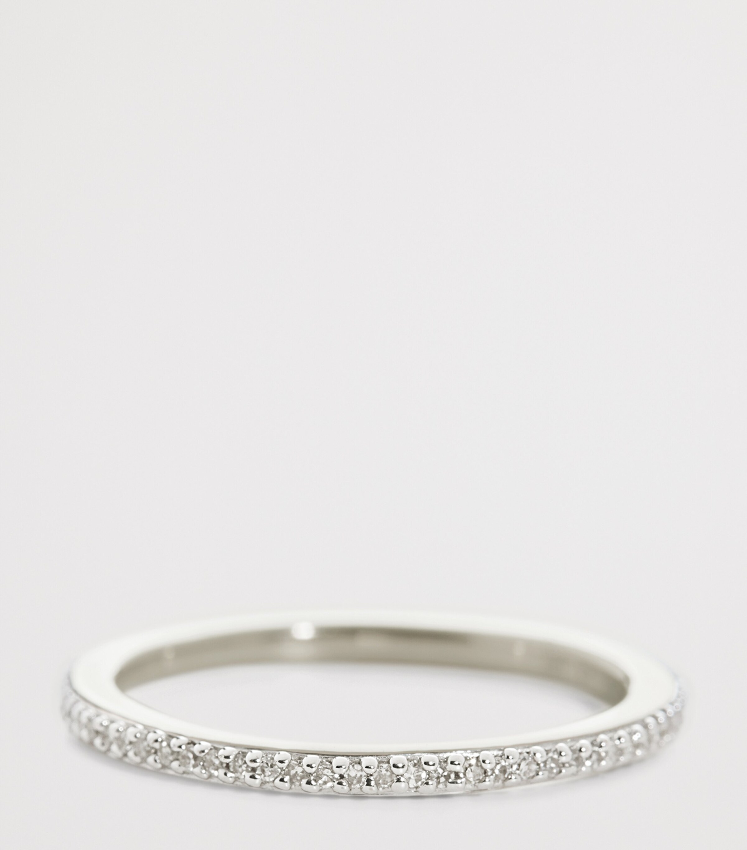 Monica Vinader Sterling Silver and White Diamond Eternity Ring Sterling Silver Image 2