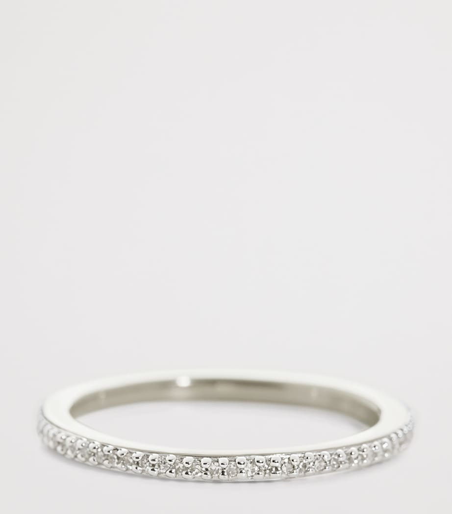 Sterling Silver and White Diamond Eternity Ring STERLING SILVER Image 2