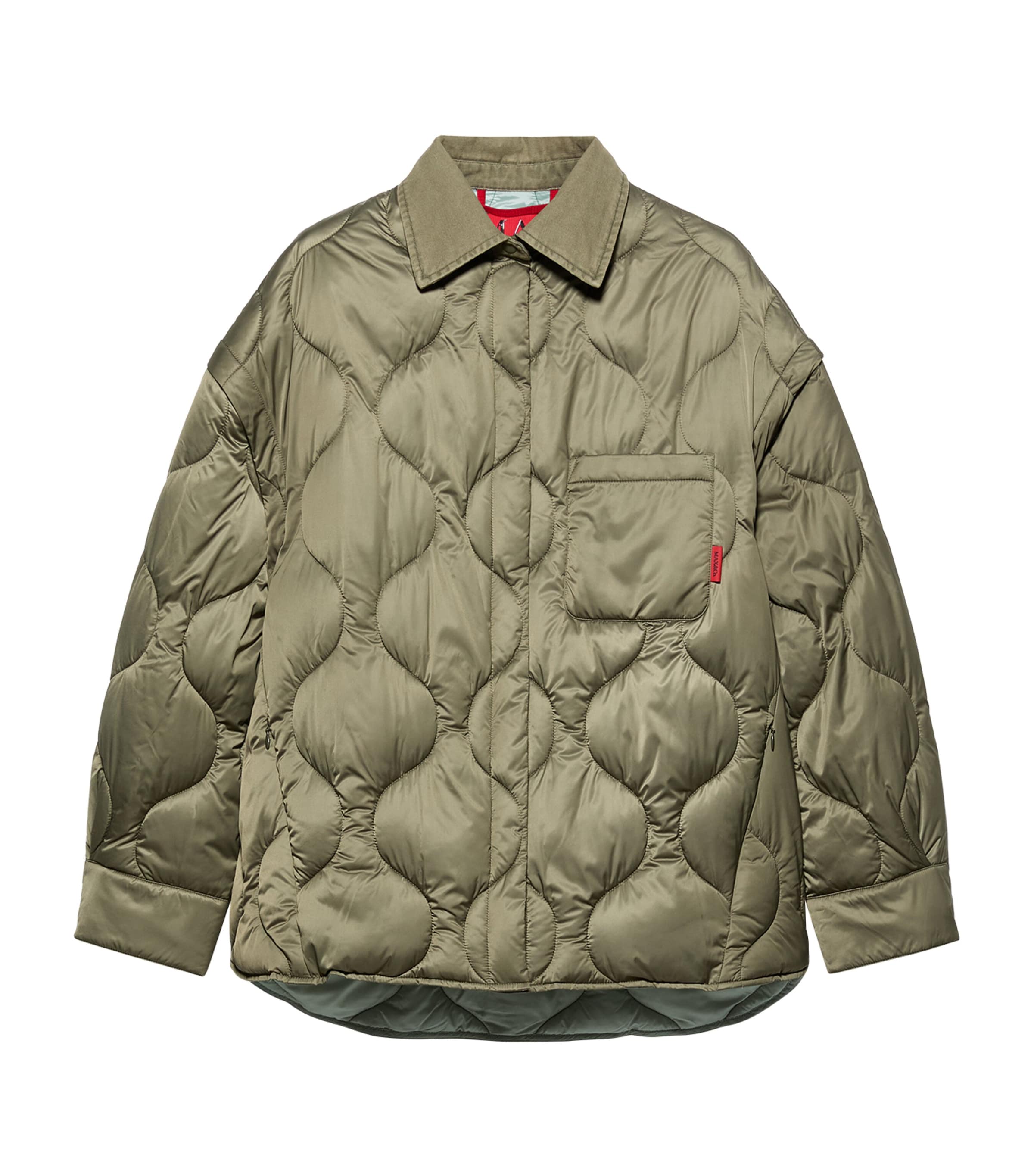 MAX&Co. Womens Quilted Field Jacket Kaki Image 1