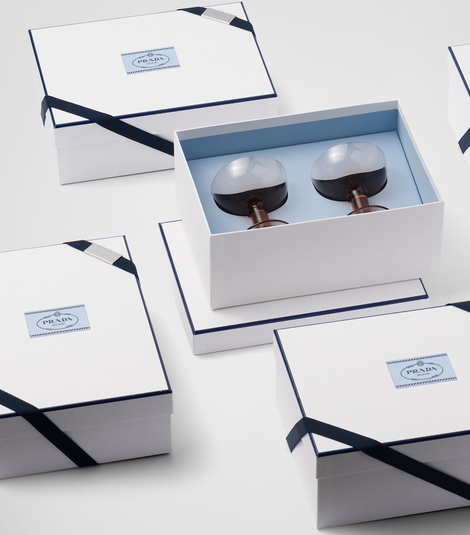 Prada Set of 2 Plinth Champagne Coupes Image 3