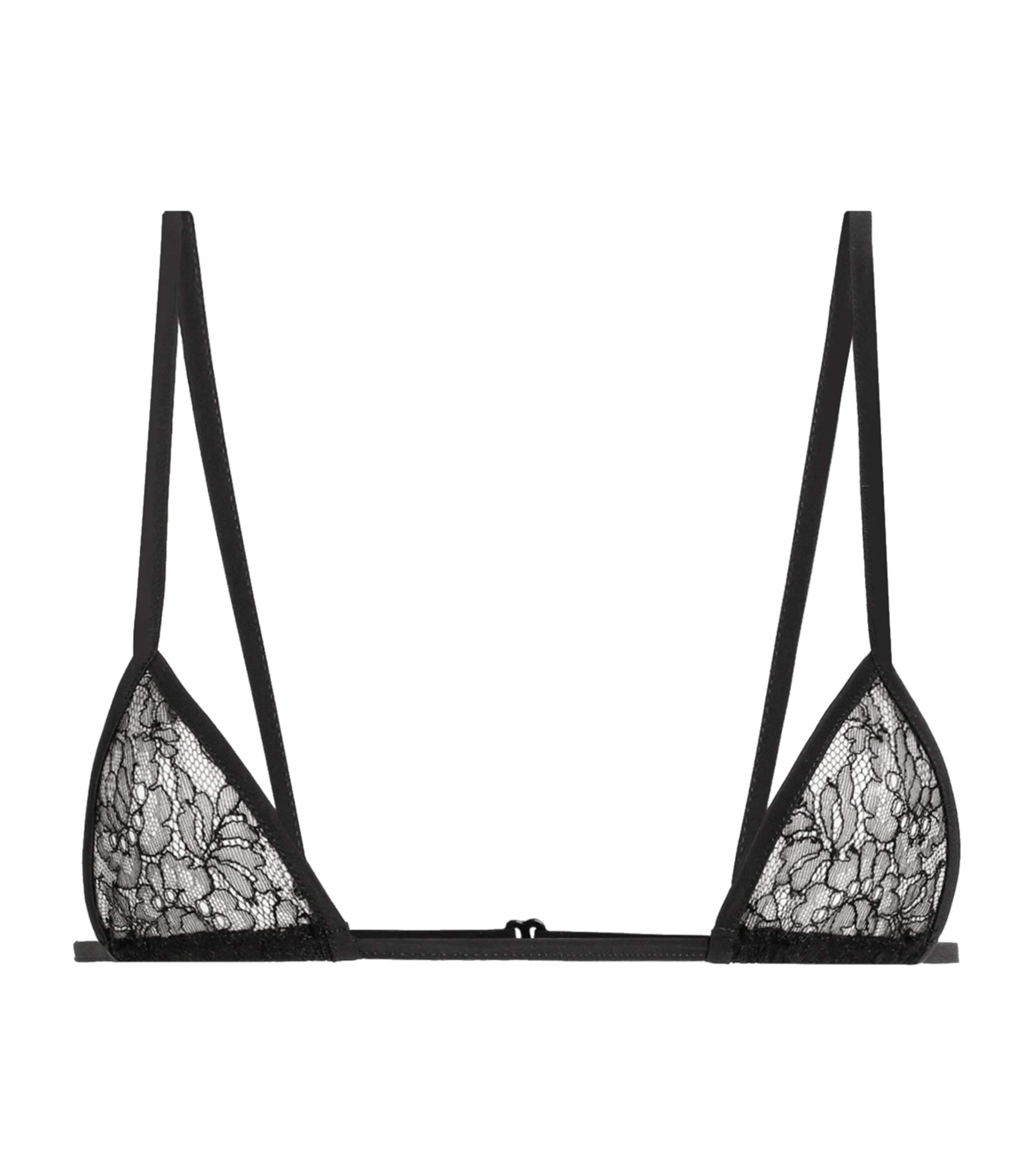 Dolce & Gabbana Lace Micro Bra In Black