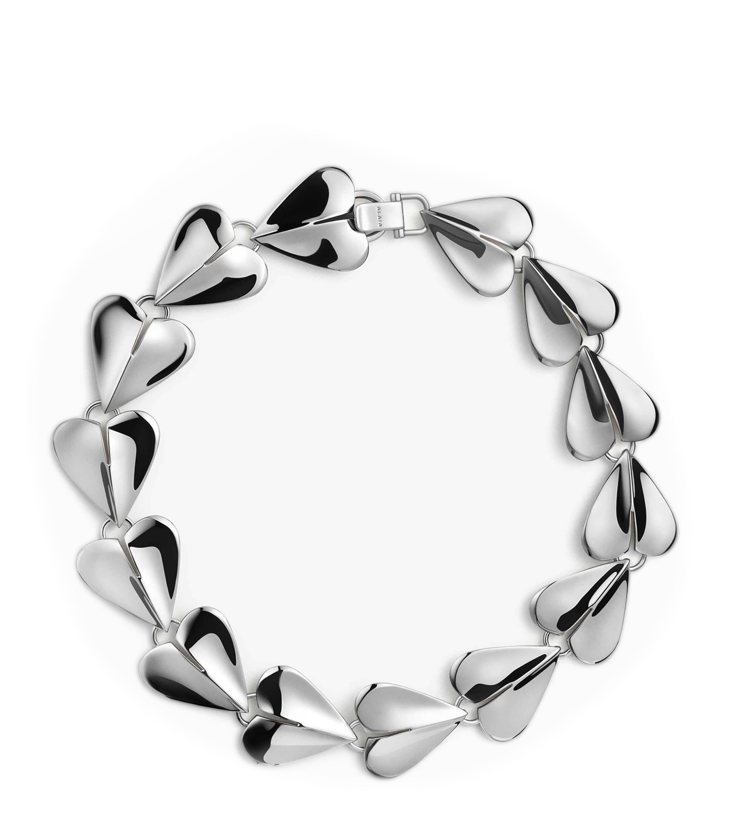 Alaïa Le Coeur Necklace In Silver
