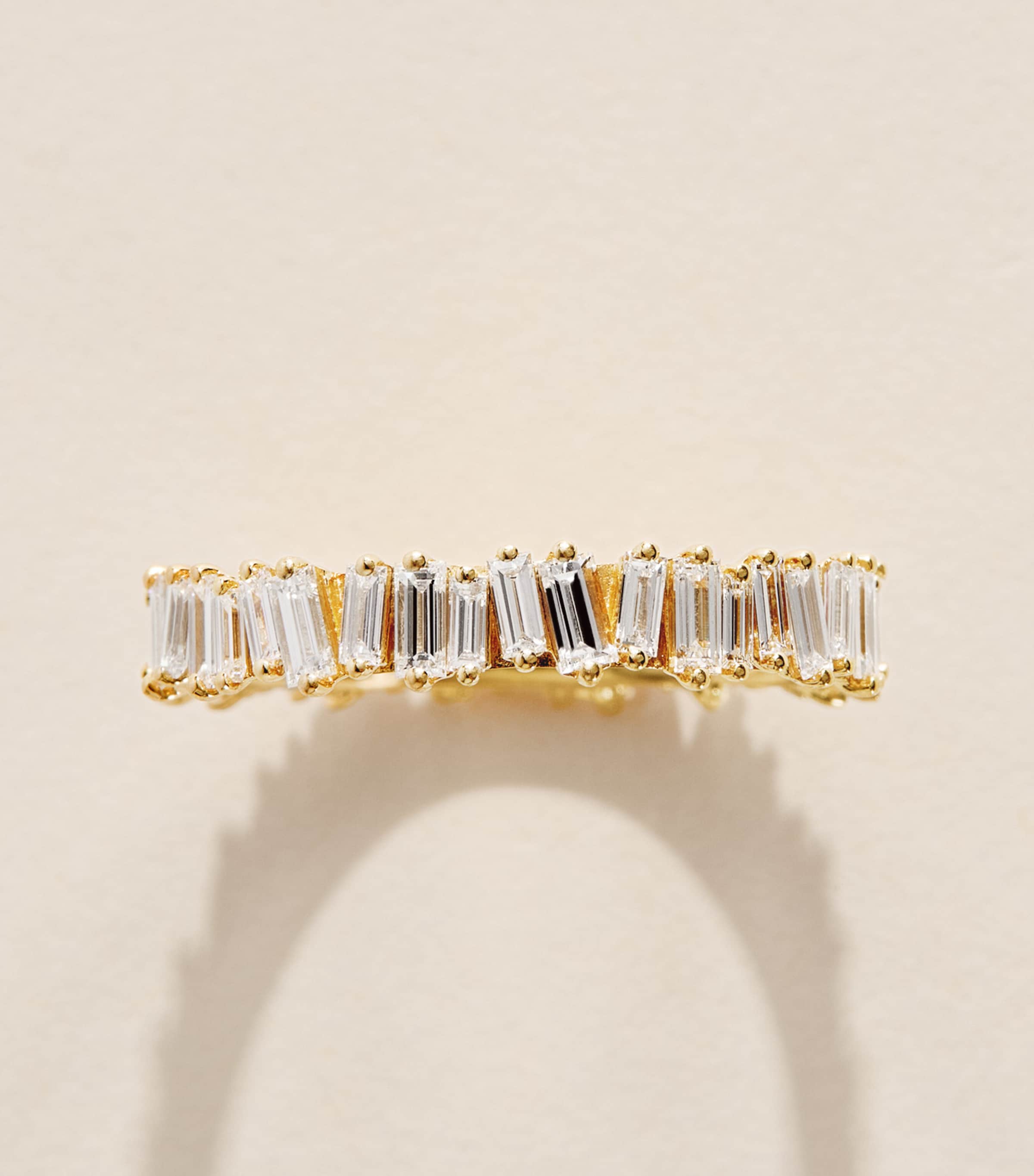 Suzanne Kalan Yellow Gold and Diamond Classic Eternity Ring Yg/wd Image 3