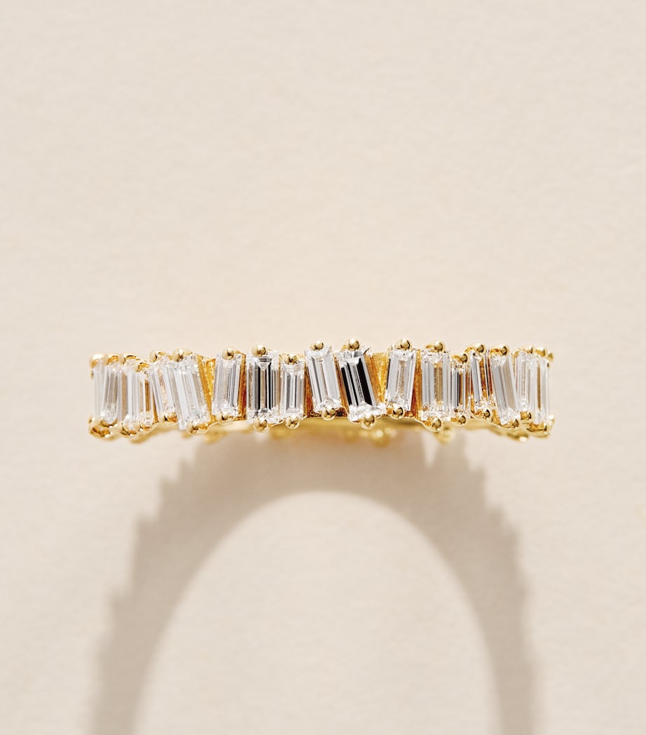 Suzanne Kalan Yellow Gold and Diamond Classic Eternity Ring Yg/wd Image 3