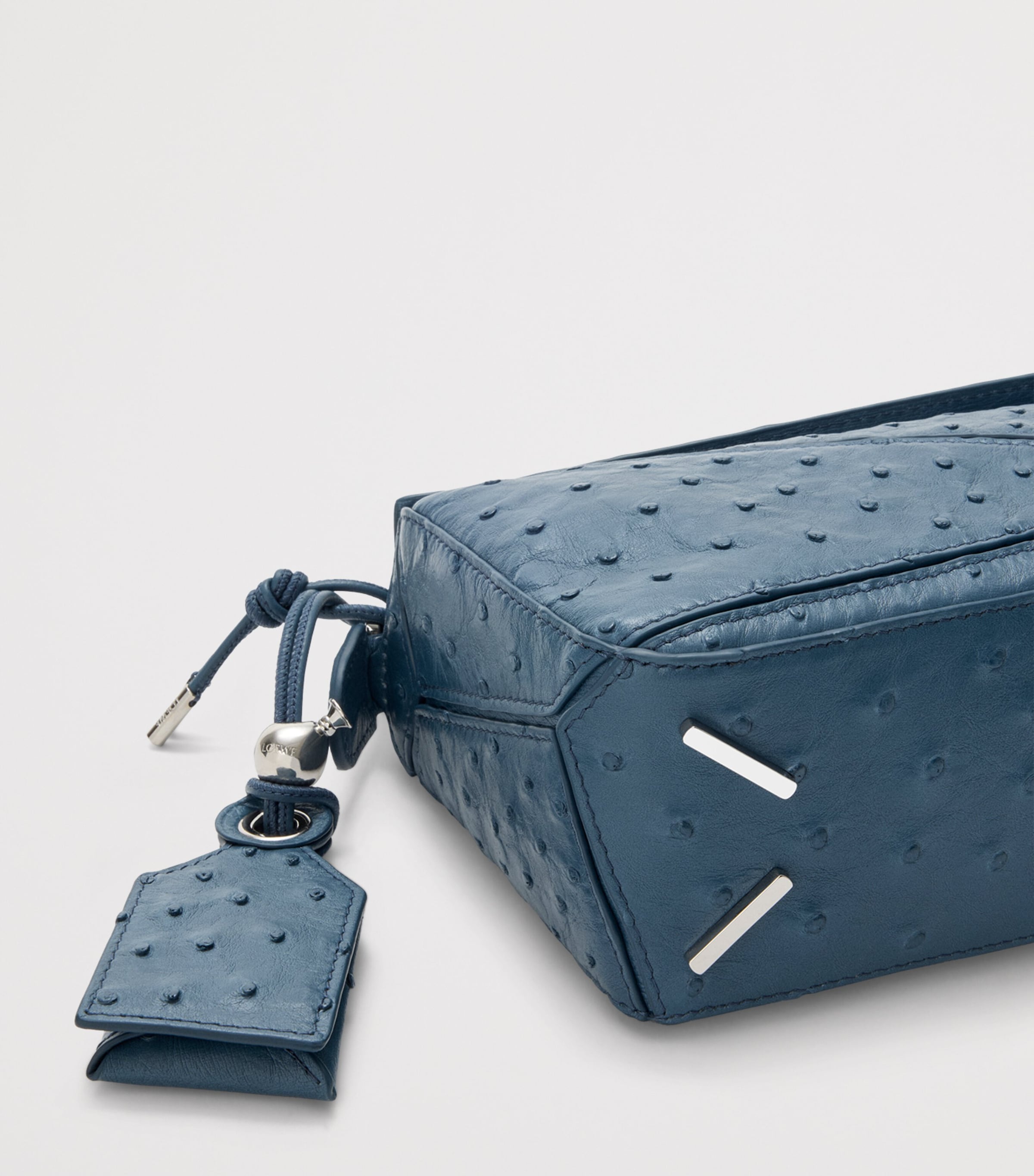 Mini Leather Puzzle Top-Handle Bag DENIM Image 8