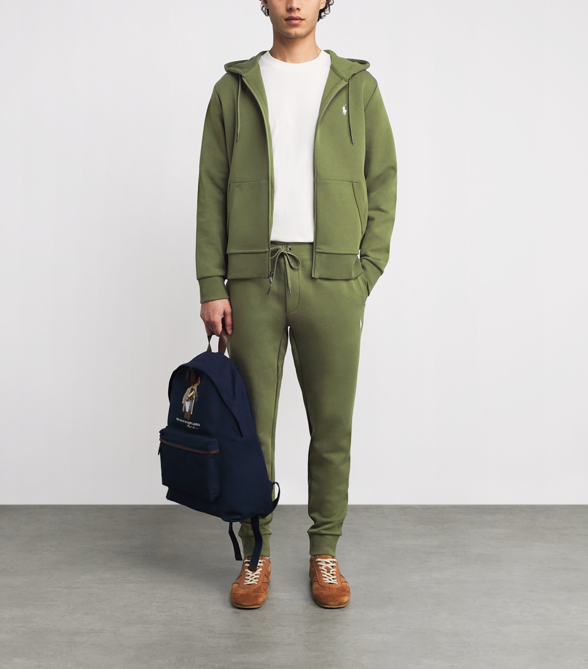 Double-Knit Polo Pony Sweatpants SUPPLY OLIVE/C1730 Image 2
