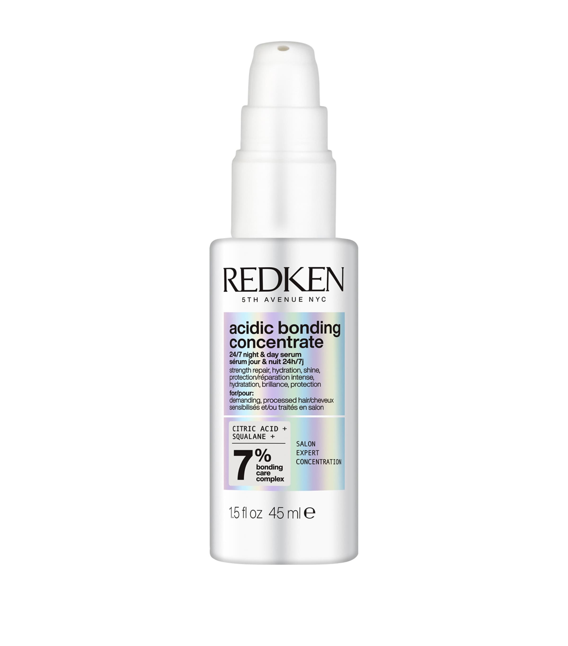 Redken Acidic Bonding Concentrate 24/7 Night & Day Strength Repair Hair Serum (45ml) Image 1
