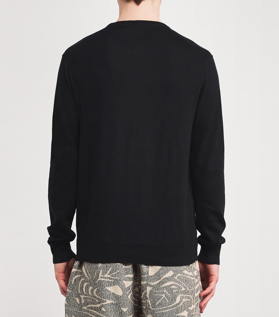 Pima Cotton Sweater POLO BLACK Image 4